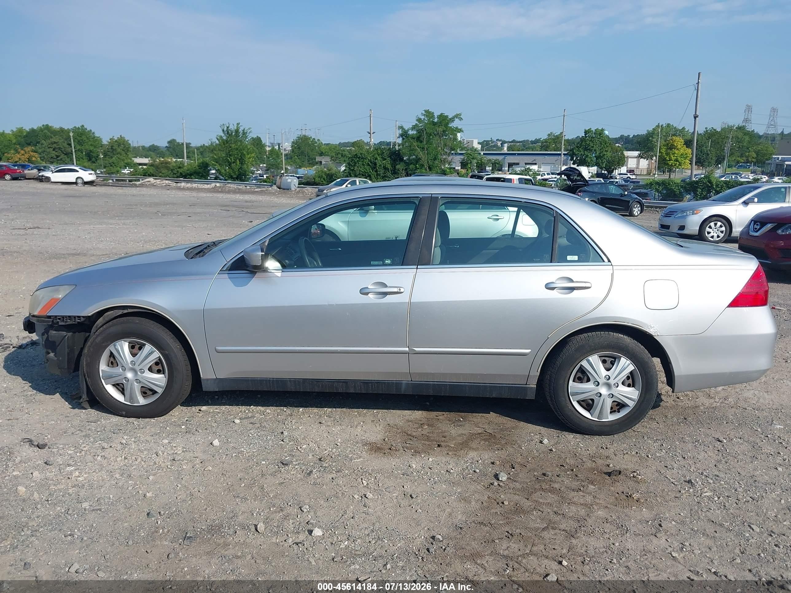2007 Honda Accord 2.4 Lx Silver vin: JHMCM56427C016880