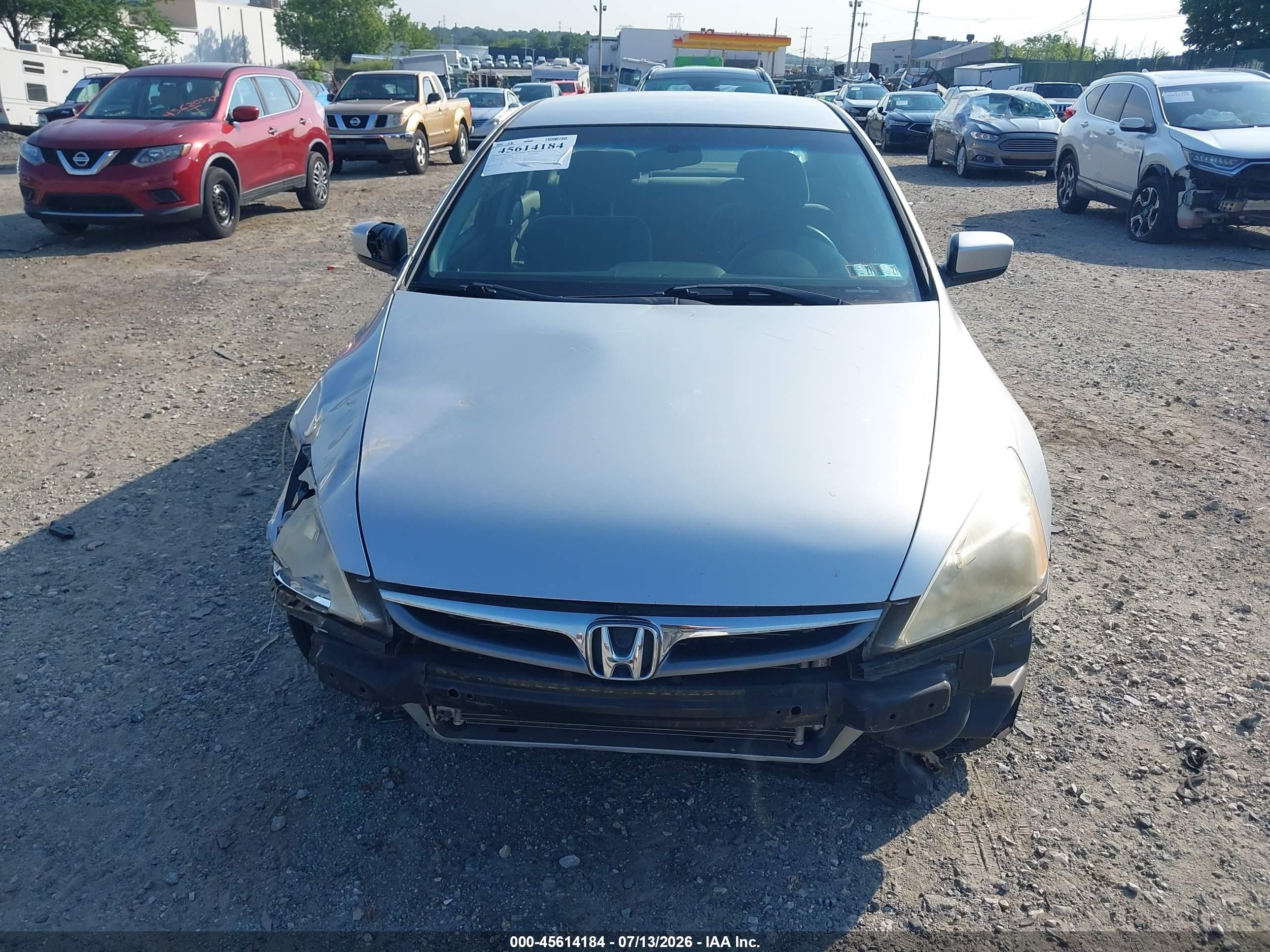 2007 Honda Accord 2.4 Lx Silver vin: JHMCM56427C016880