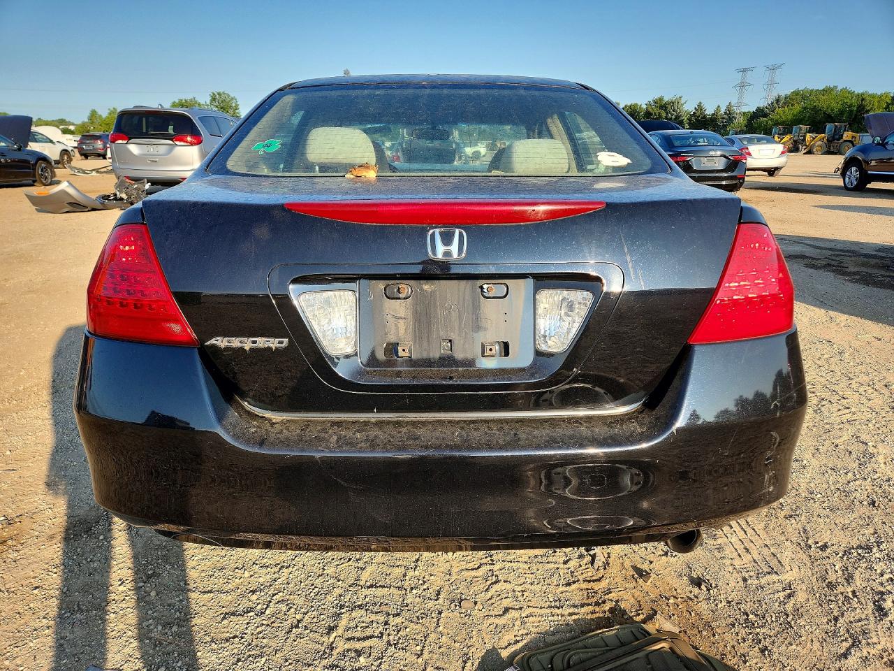 2007 Honda Accord Lx Black vin: JHMCM56427C017219