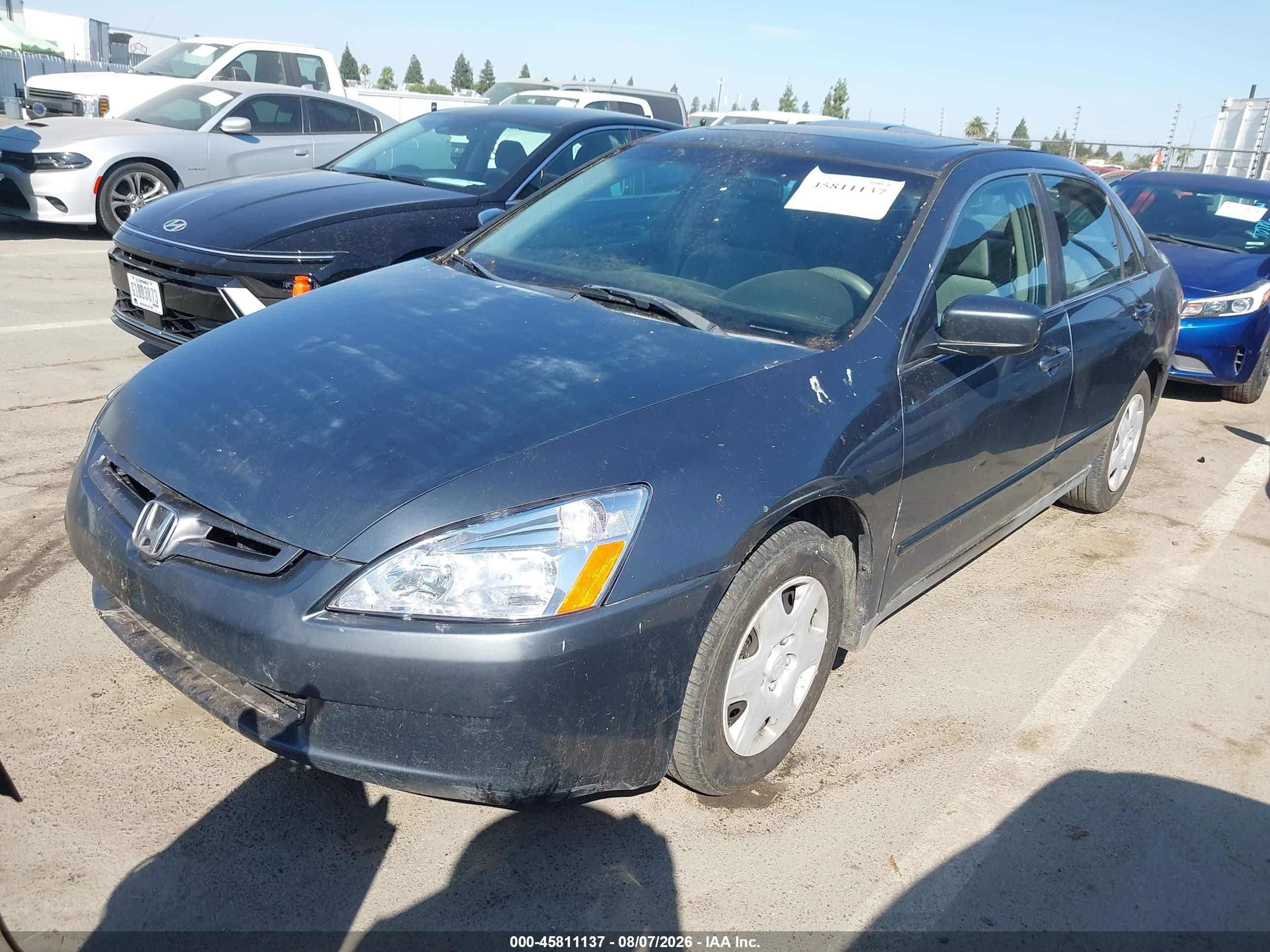 2005 Honda Accord 2.4 Lx Gray vin: JHMCM56435C006923