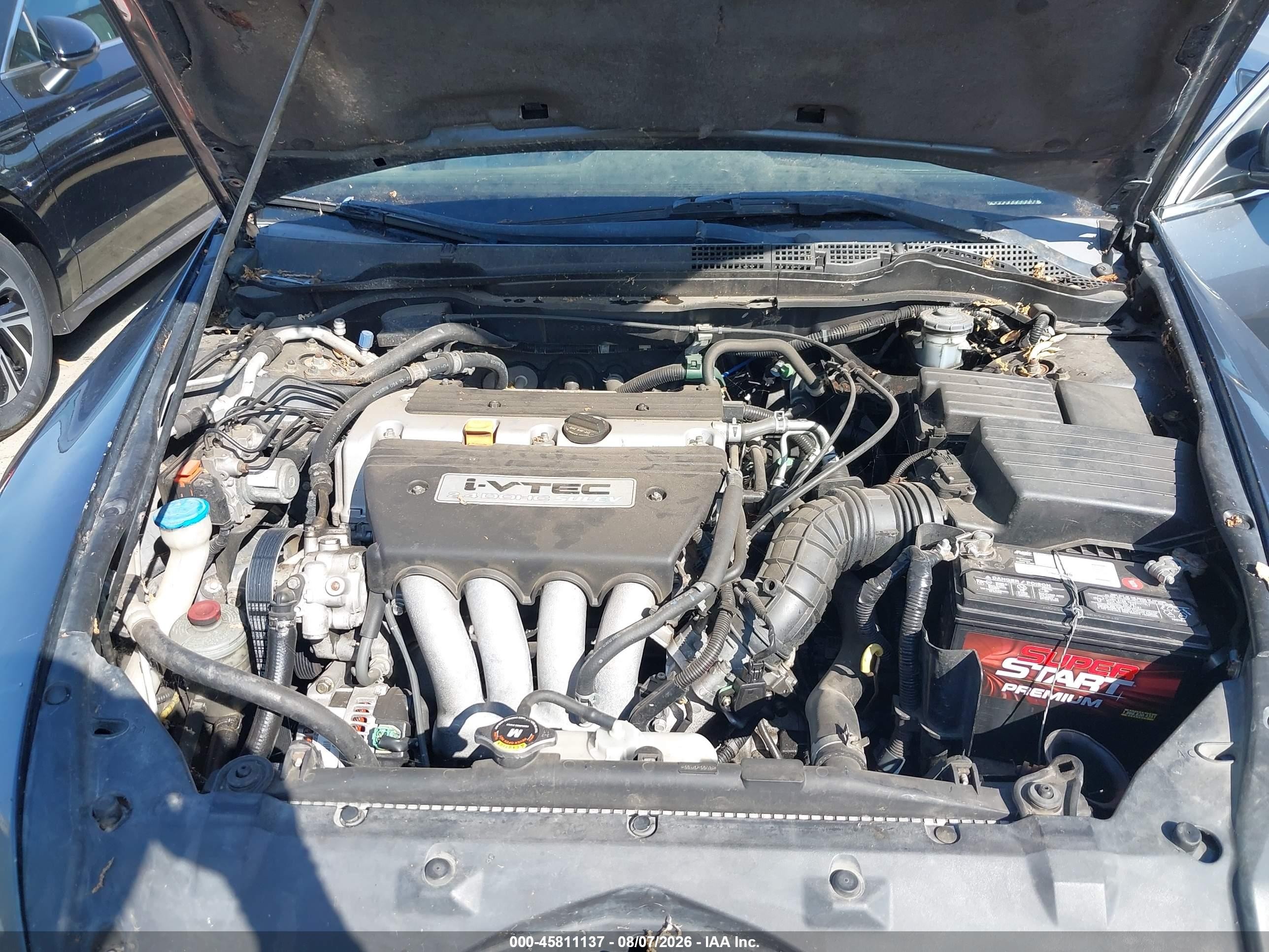 2005 Honda Accord 2.4 Lx Gray vin: JHMCM56435C006923