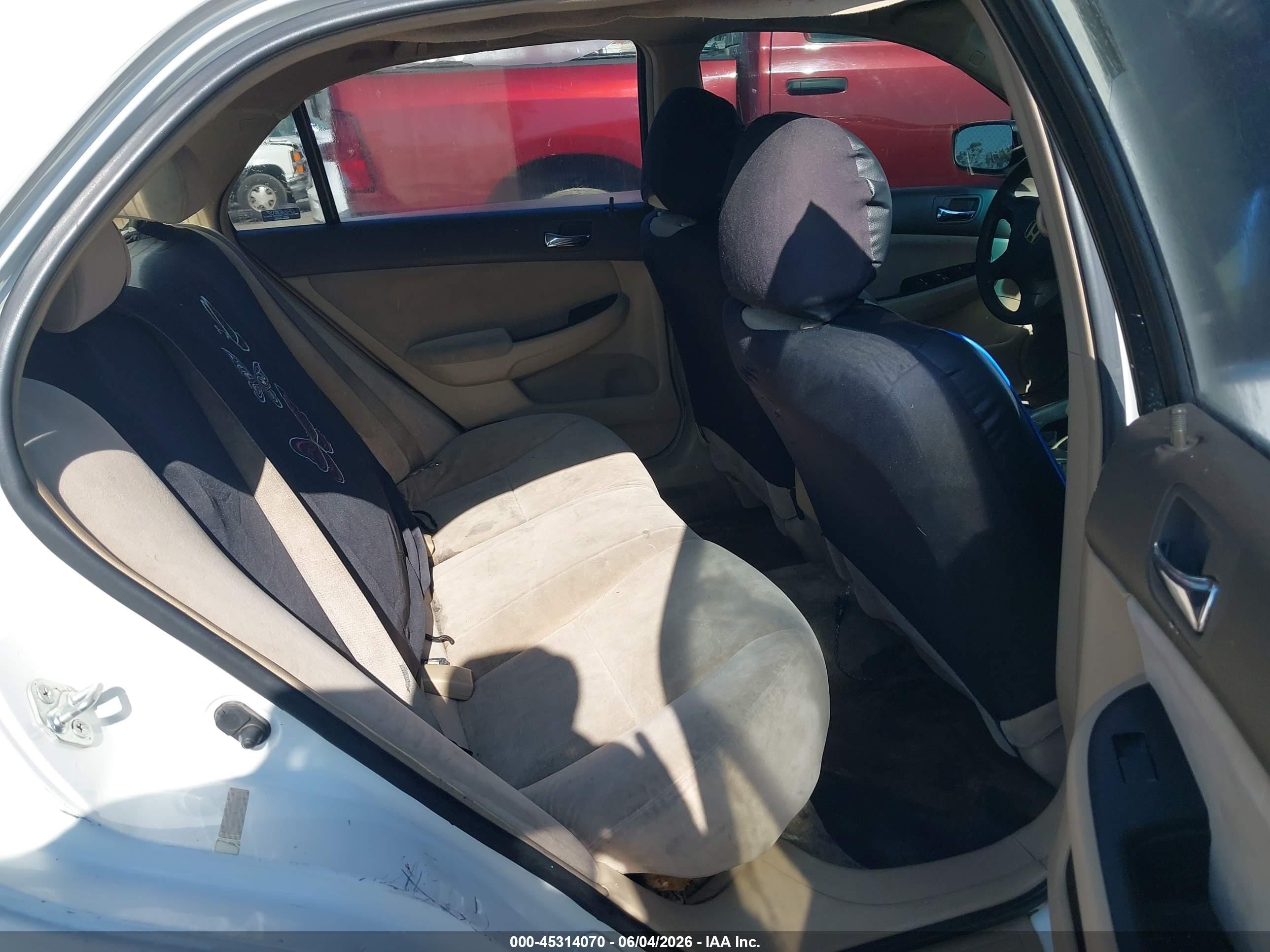 2006 Honda Accord 2.4 Lx White vin: JHMCM56436C004249