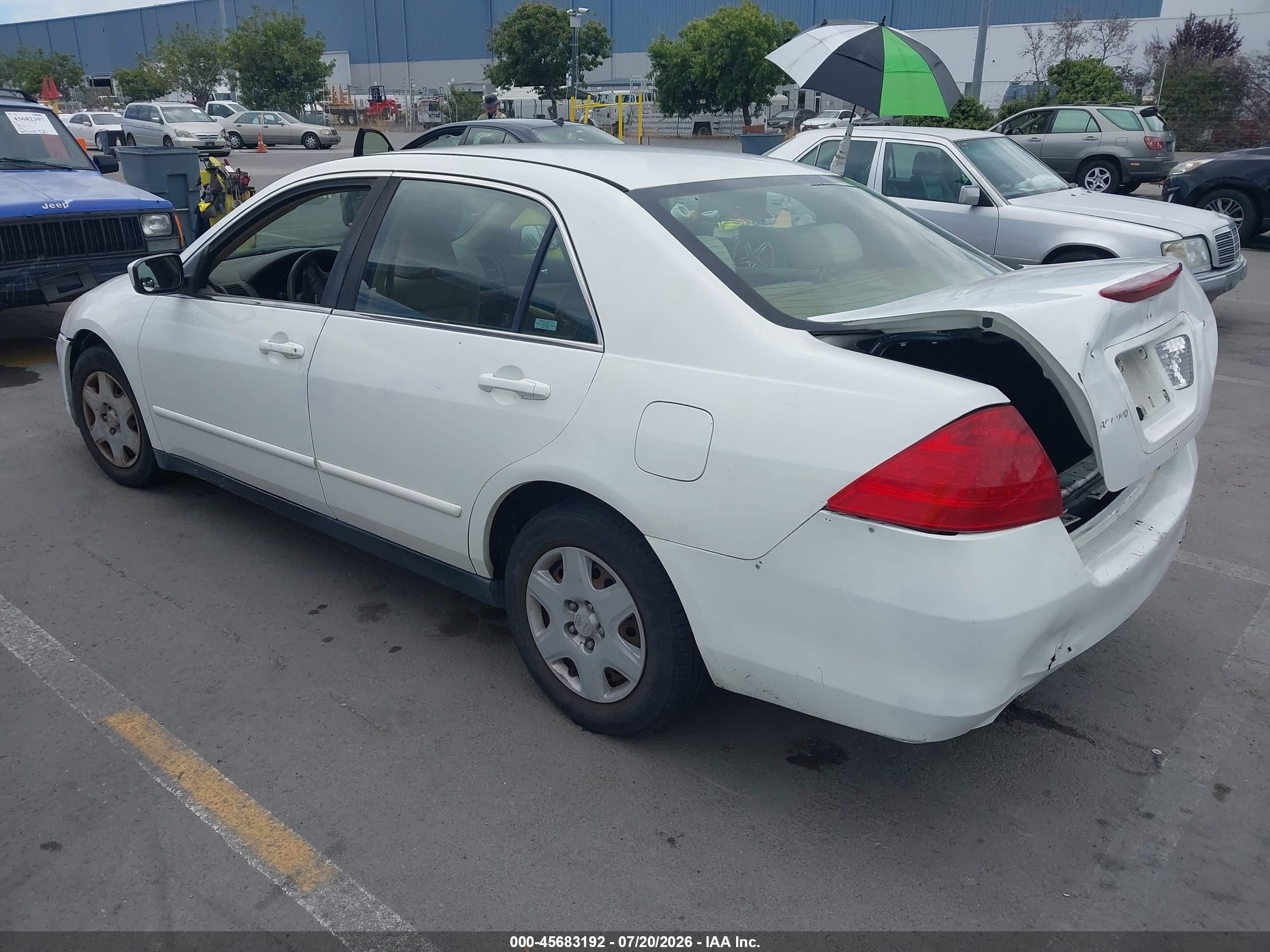 2006 Honda Accord 2.4 Lx Белый vin: JHMCM56446C001098