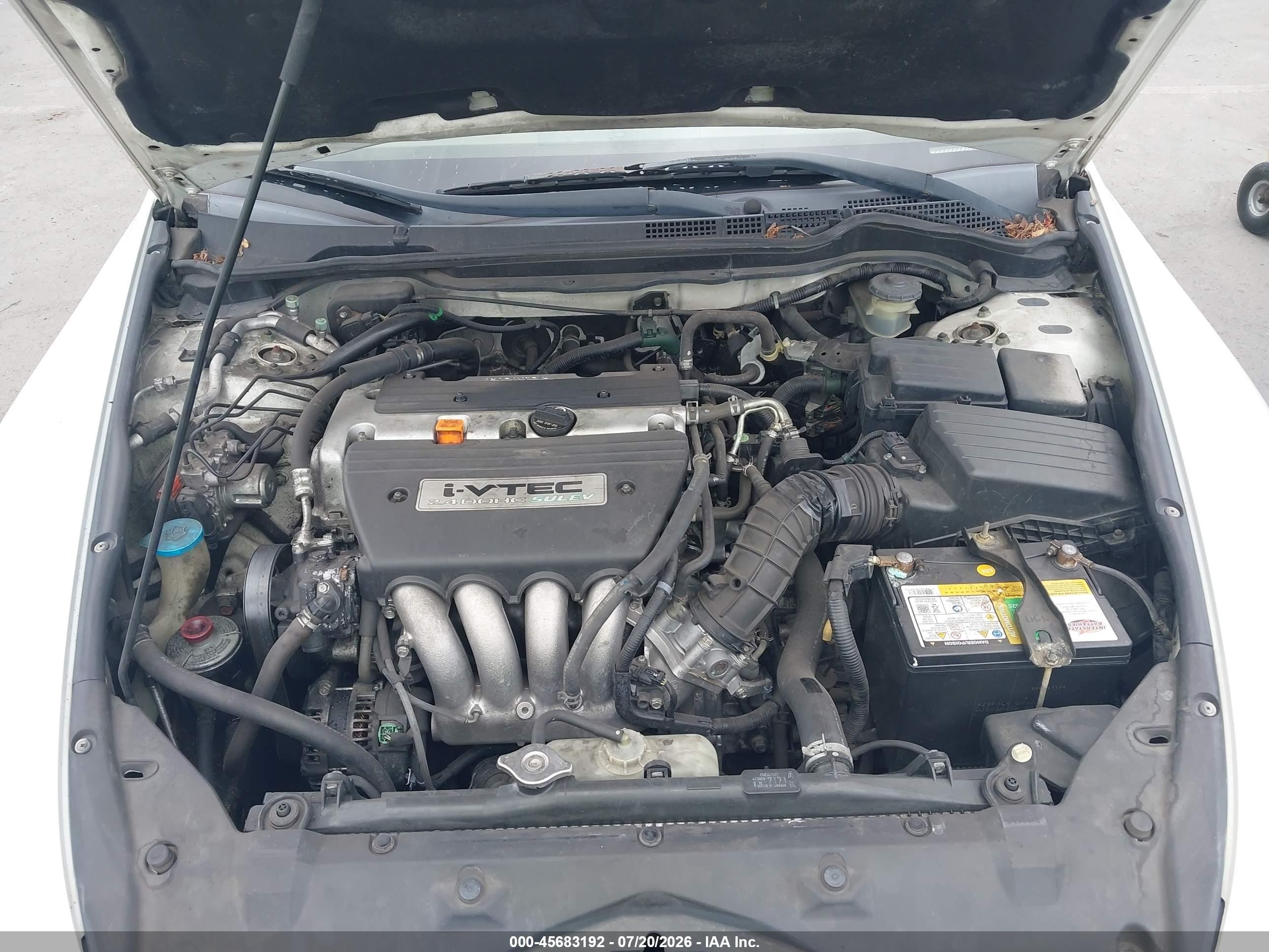2006 Honda Accord 2.4 Lx Белый vin: JHMCM56446C001098