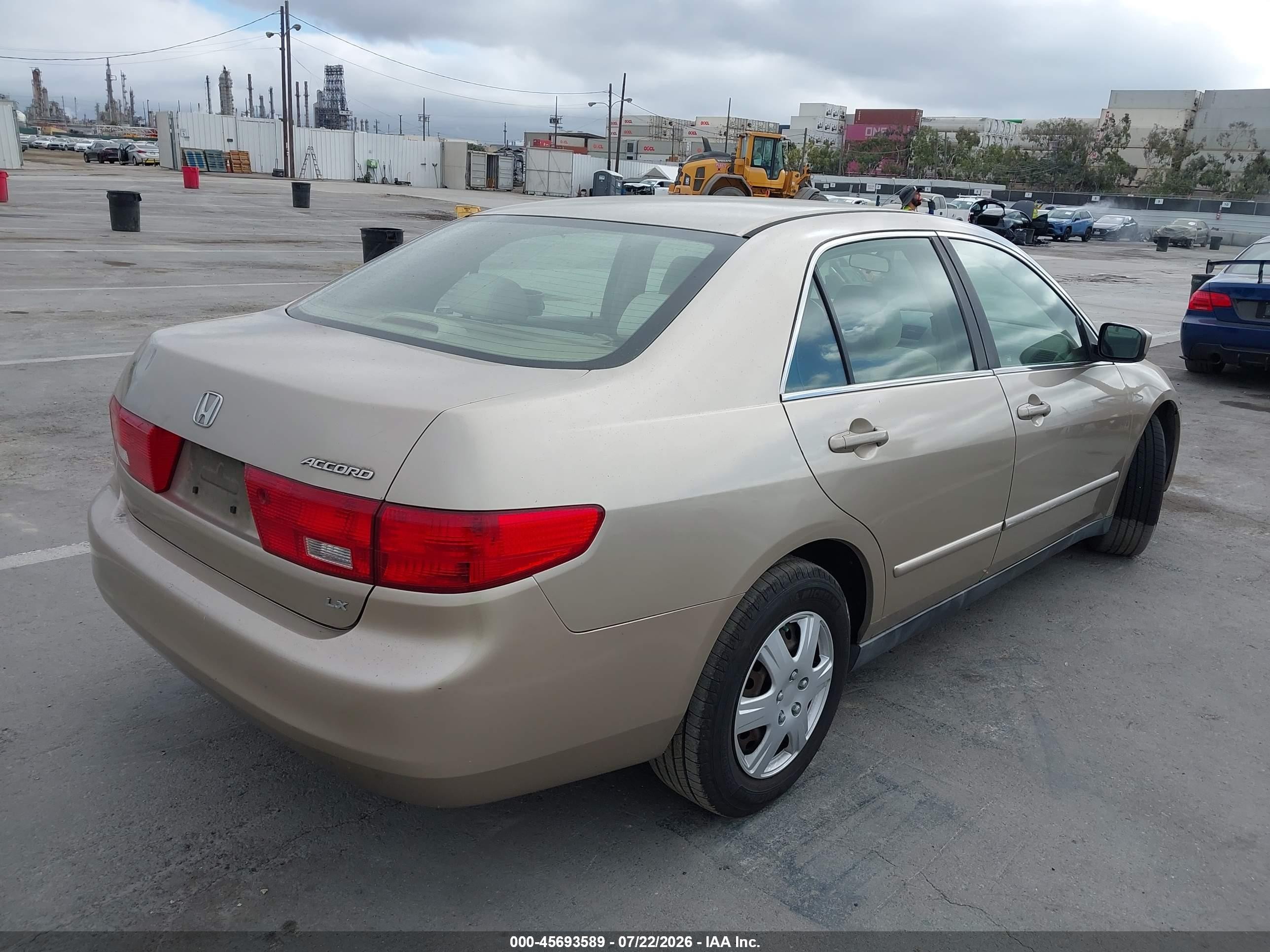2005 Honda Accord 2.4 Lx Золотой vin: JHMCM56465C003899