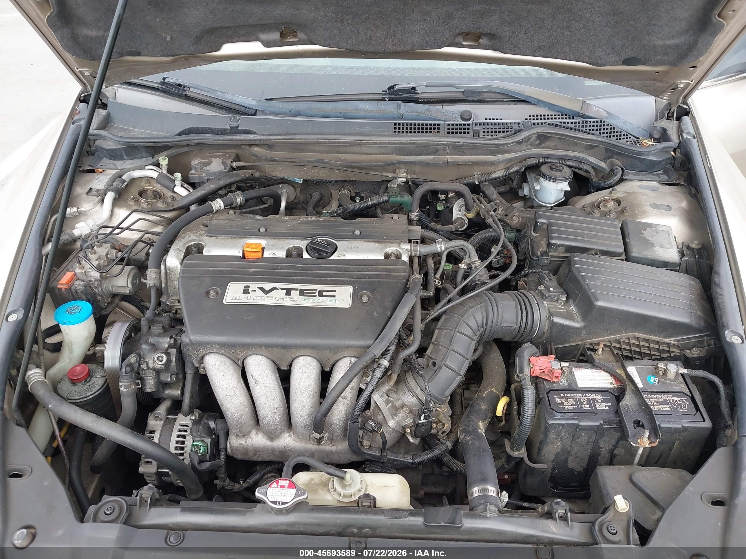 2005 Honda Accord 2.4 Lx Золотой vin: JHMCM56465C003899