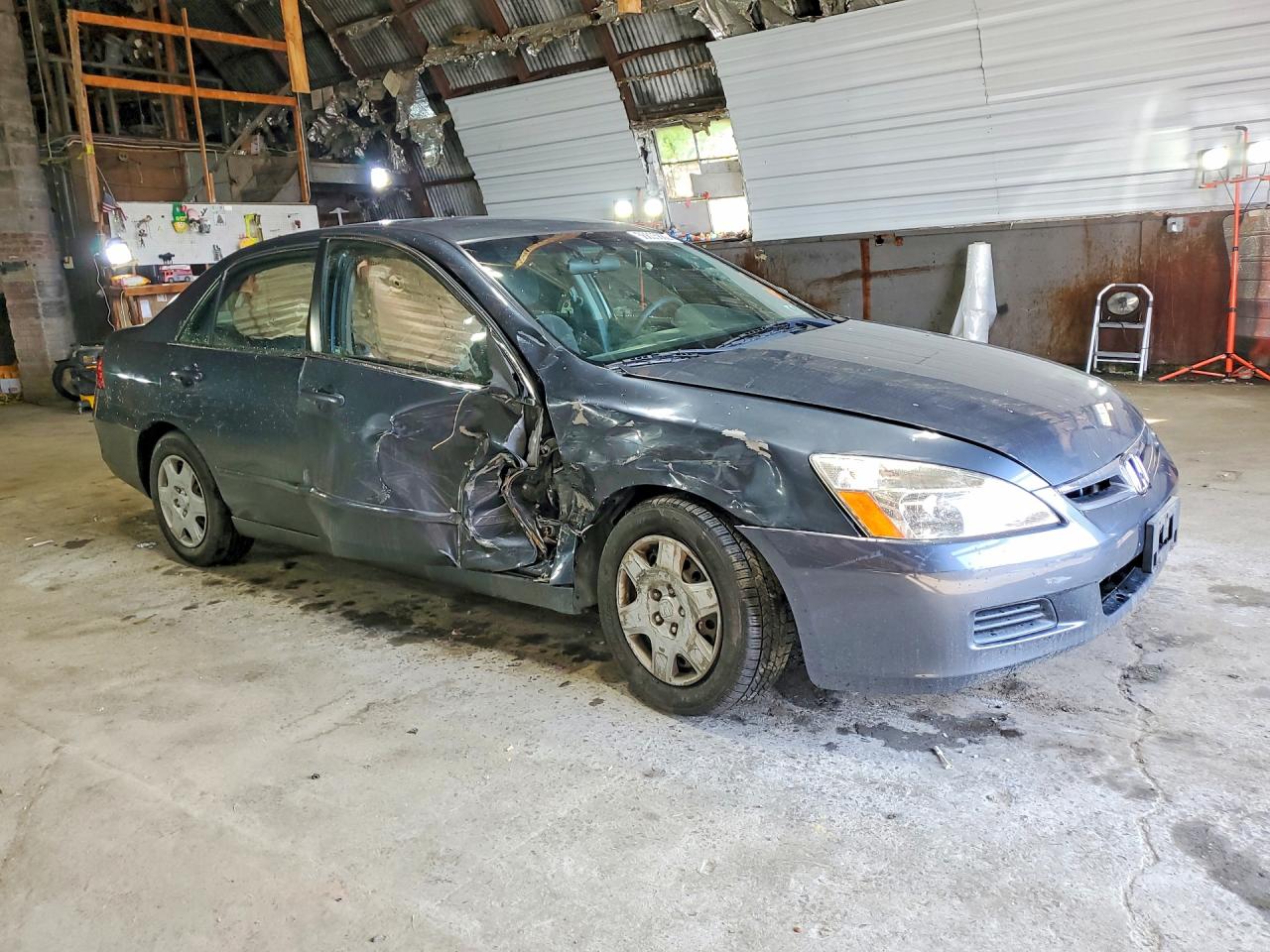 2006 Honda Accord Lx Gray vin: JHMCM56476C002066