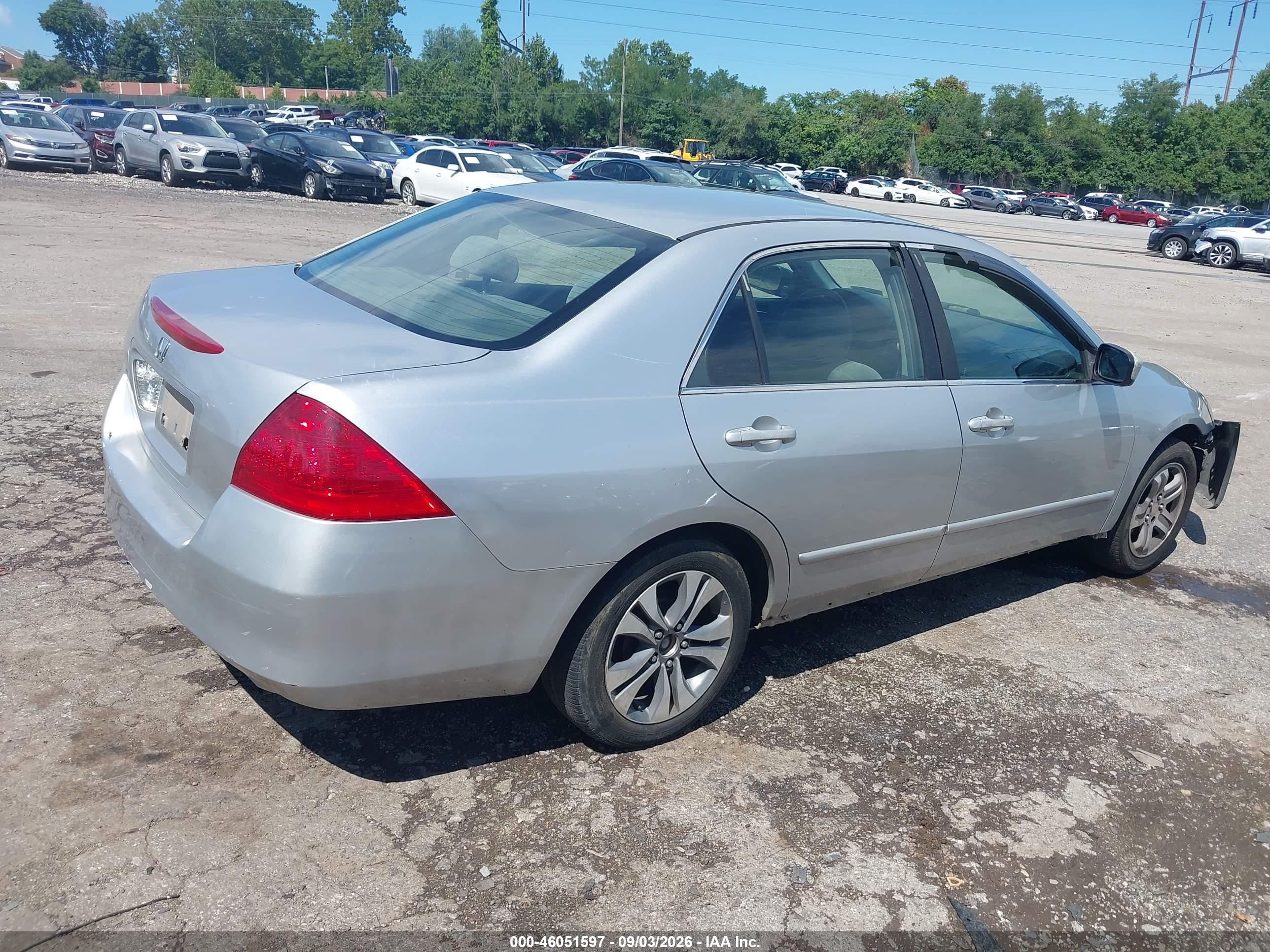 2006 Honda Accord 2.4 Lx Silver vin: JHMCM56476C005971