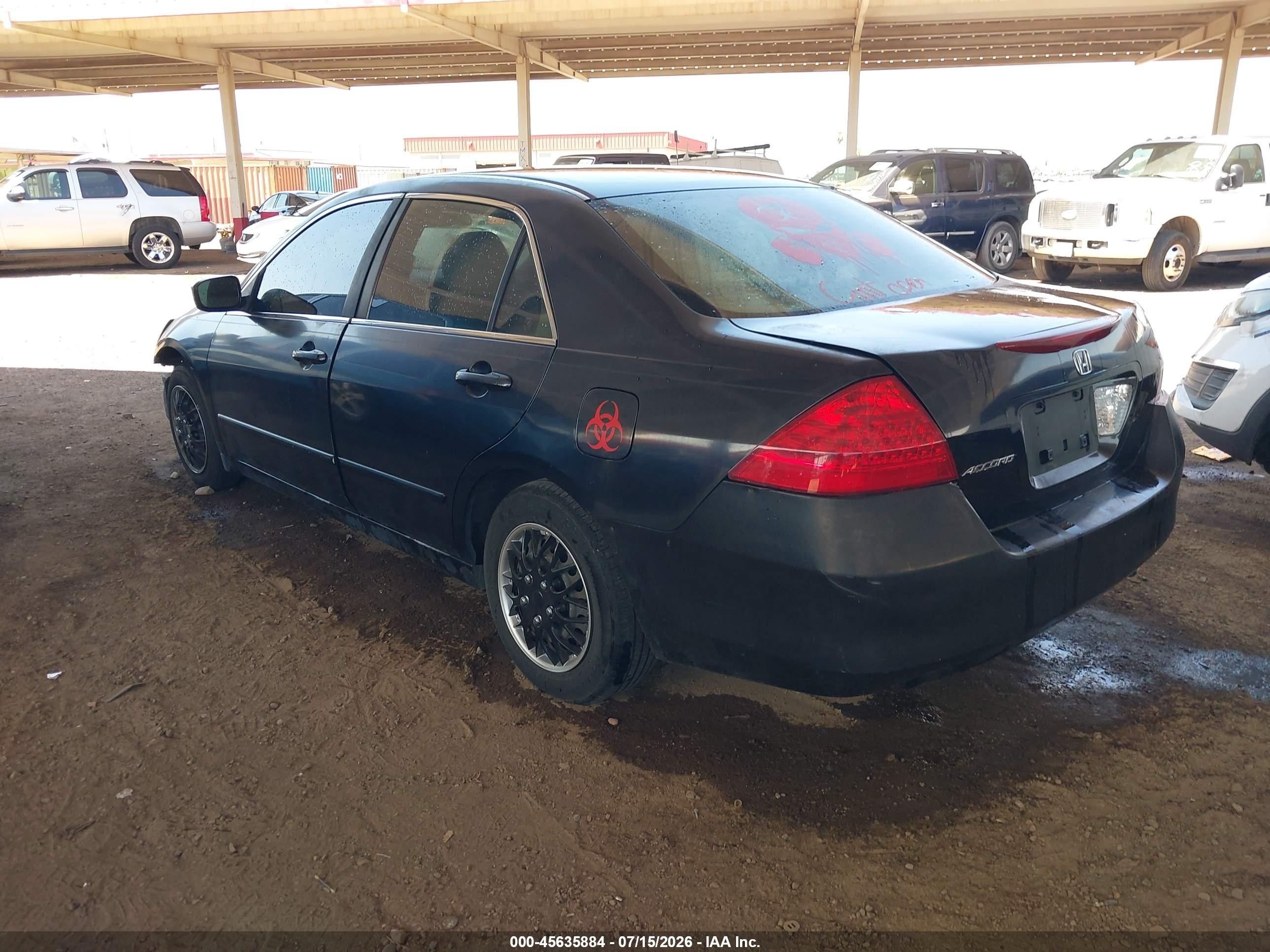 2006 Honda Accord 2.4 Lx Black vin: JHMCM56476C010393