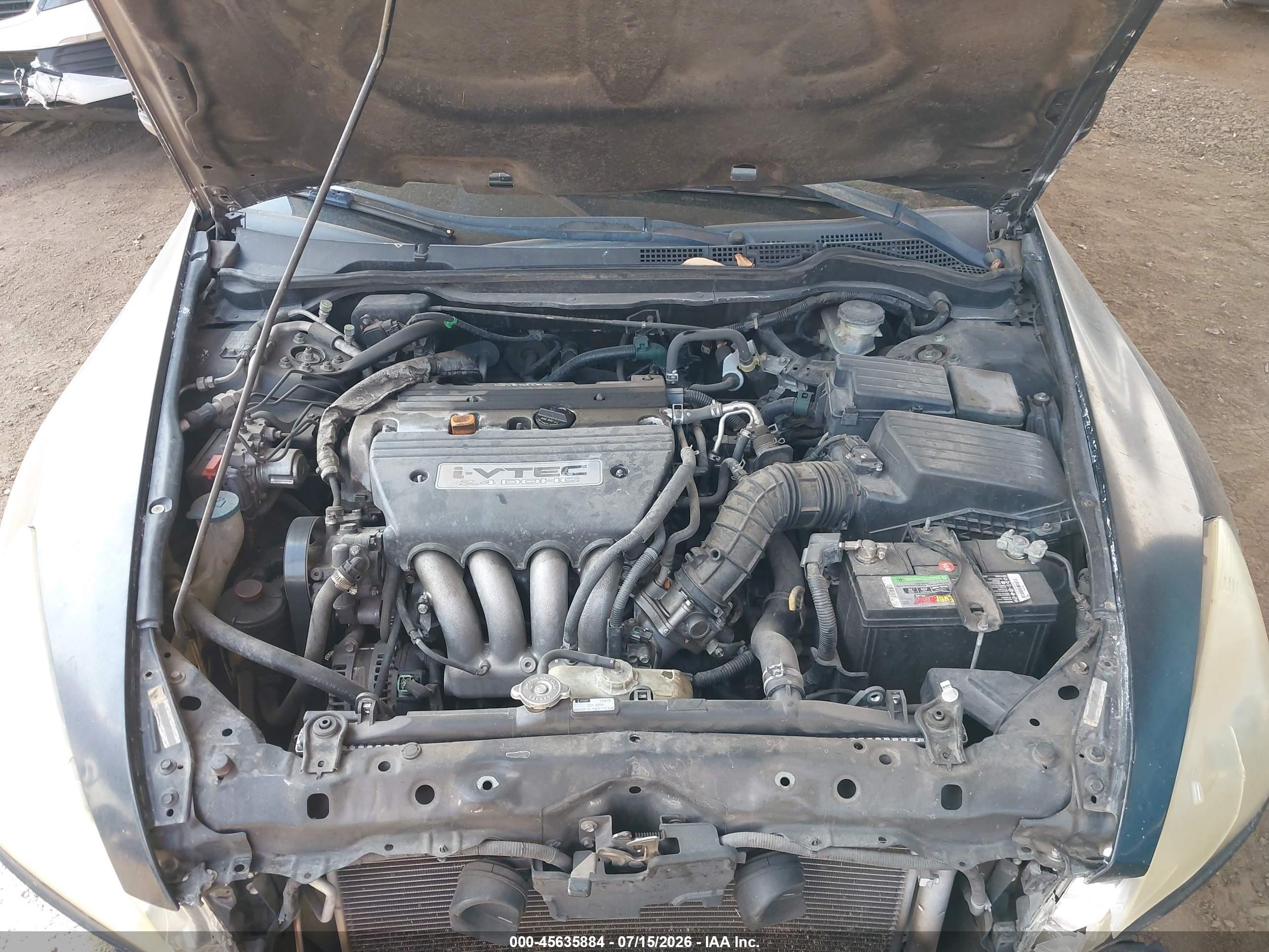 2006 Honda Accord 2.4 Lx Black vin: JHMCM56476C010393