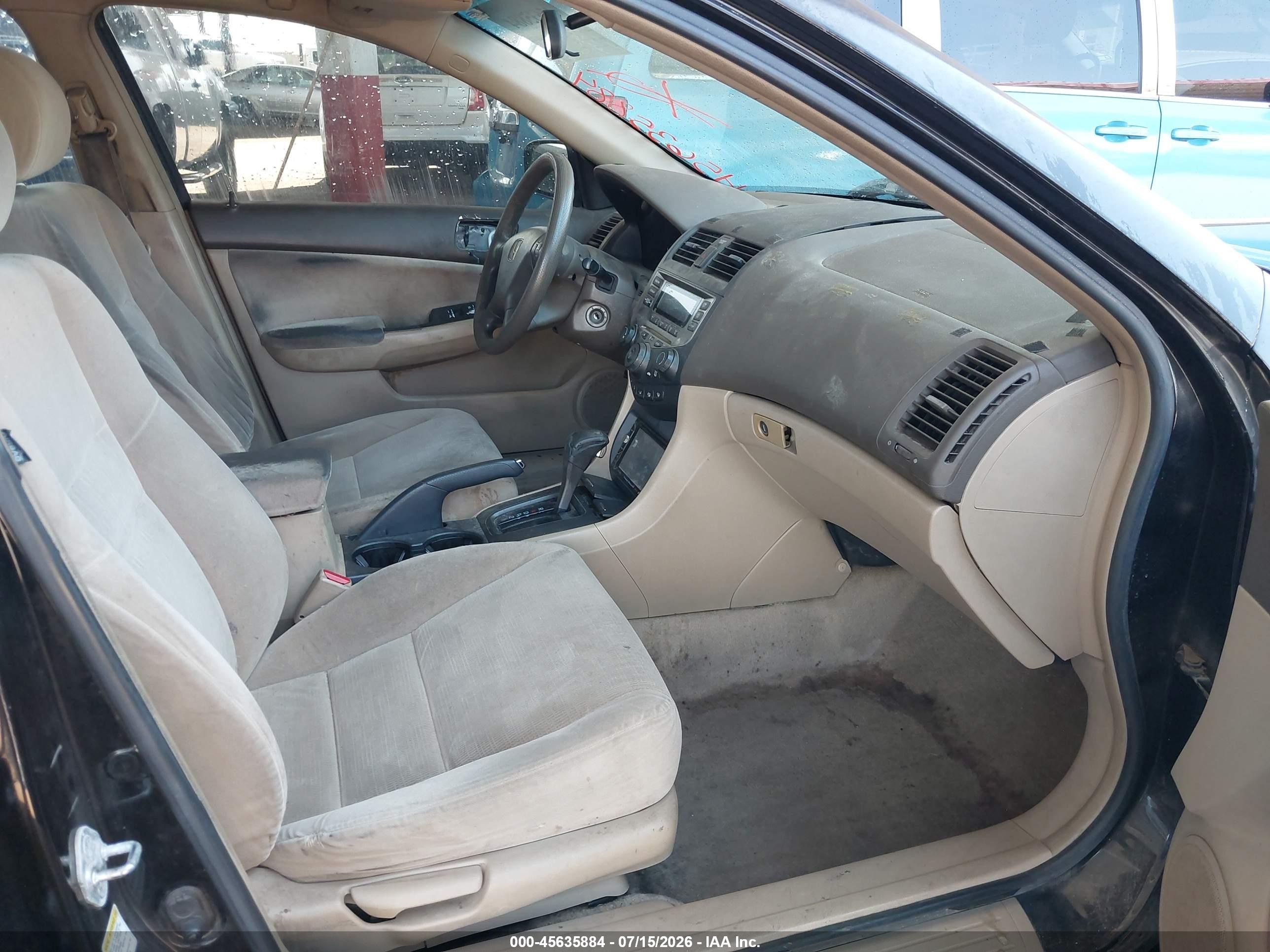 2006 Honda Accord 2.4 Lx Black vin: JHMCM56476C010393