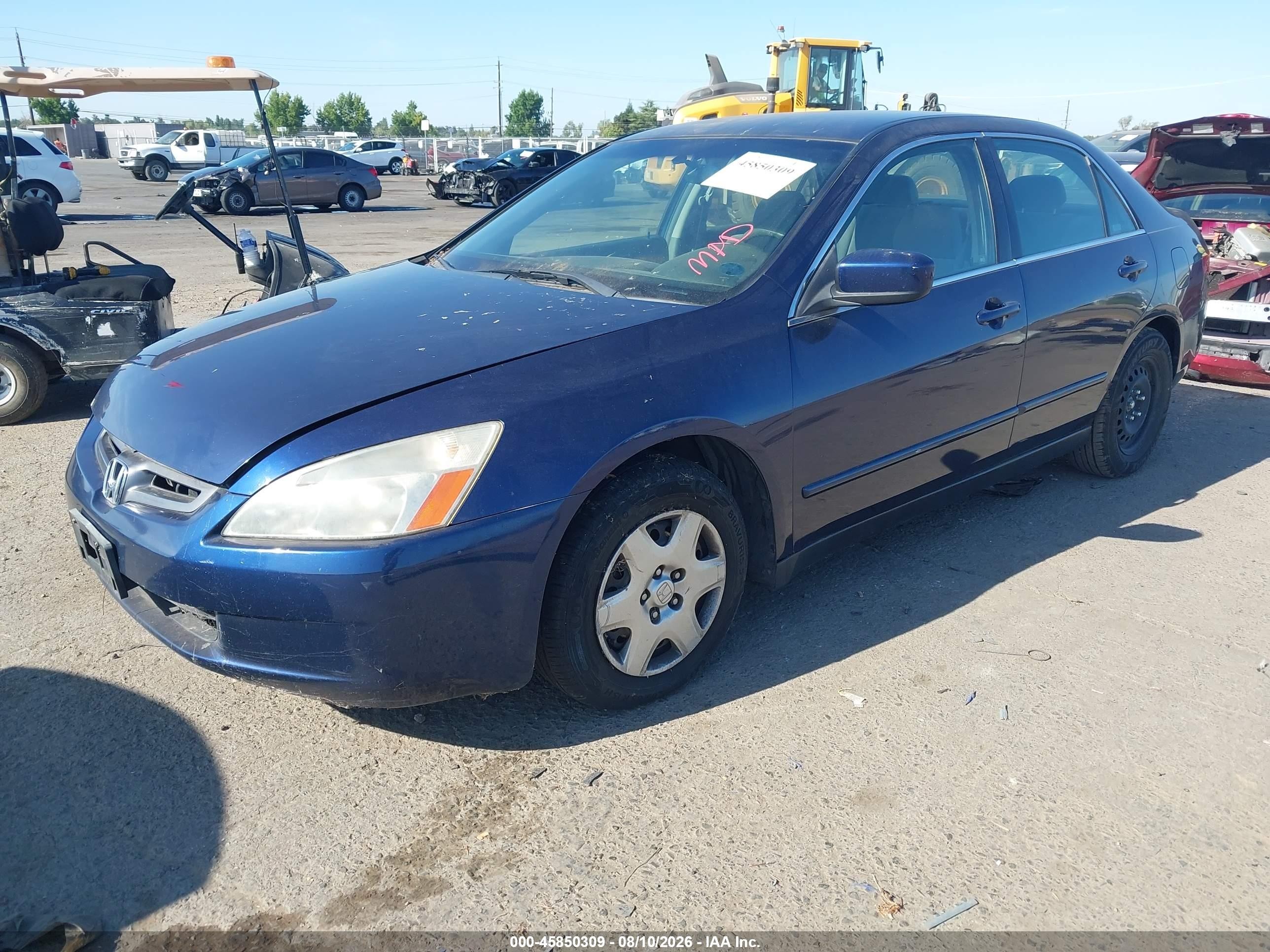 2005 Honda Accord 2.4 Lx Blue vin: JHMCM56485C000289