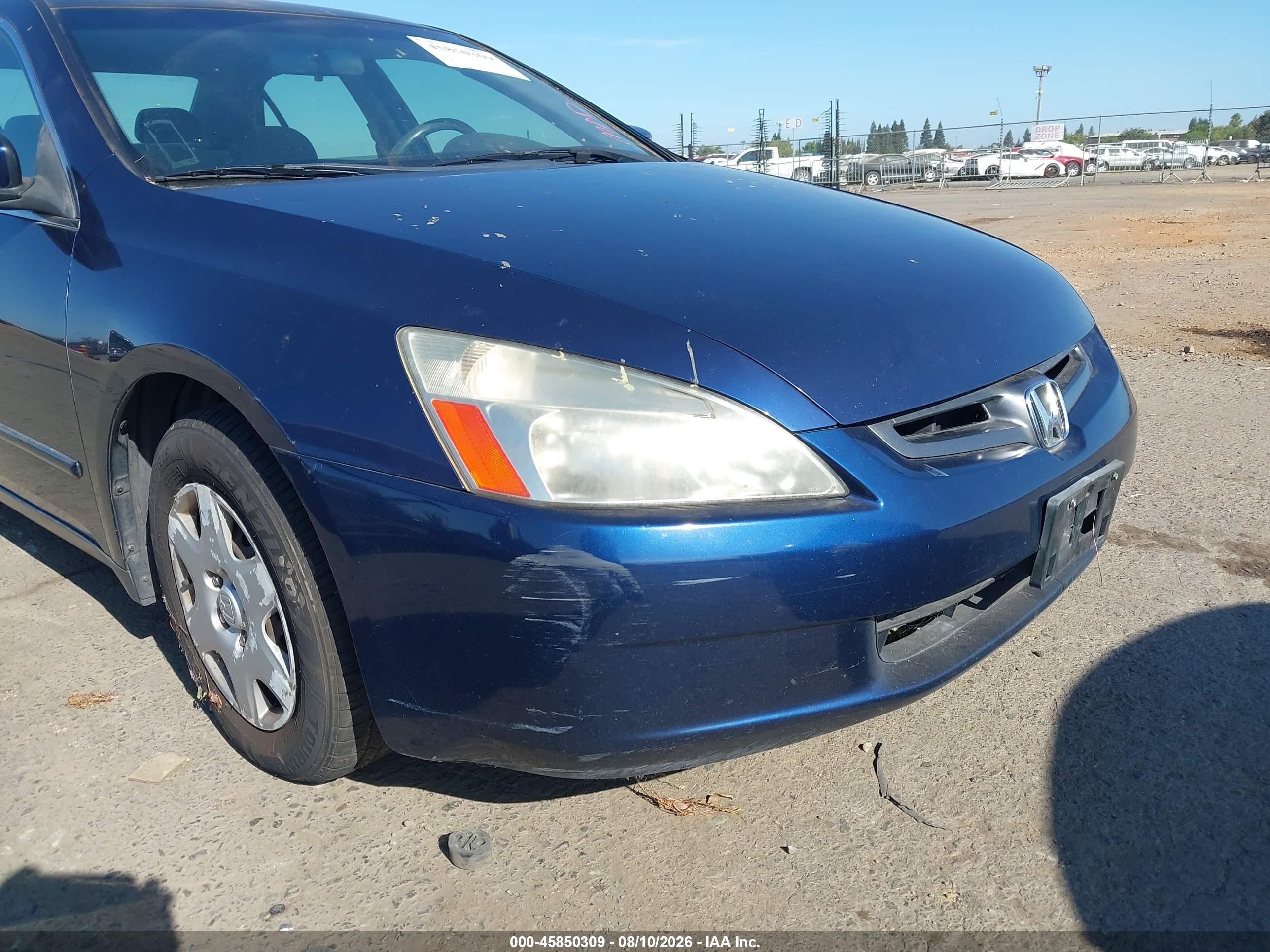 2005 Honda Accord 2.4 Lx Blue vin: JHMCM56485C000289