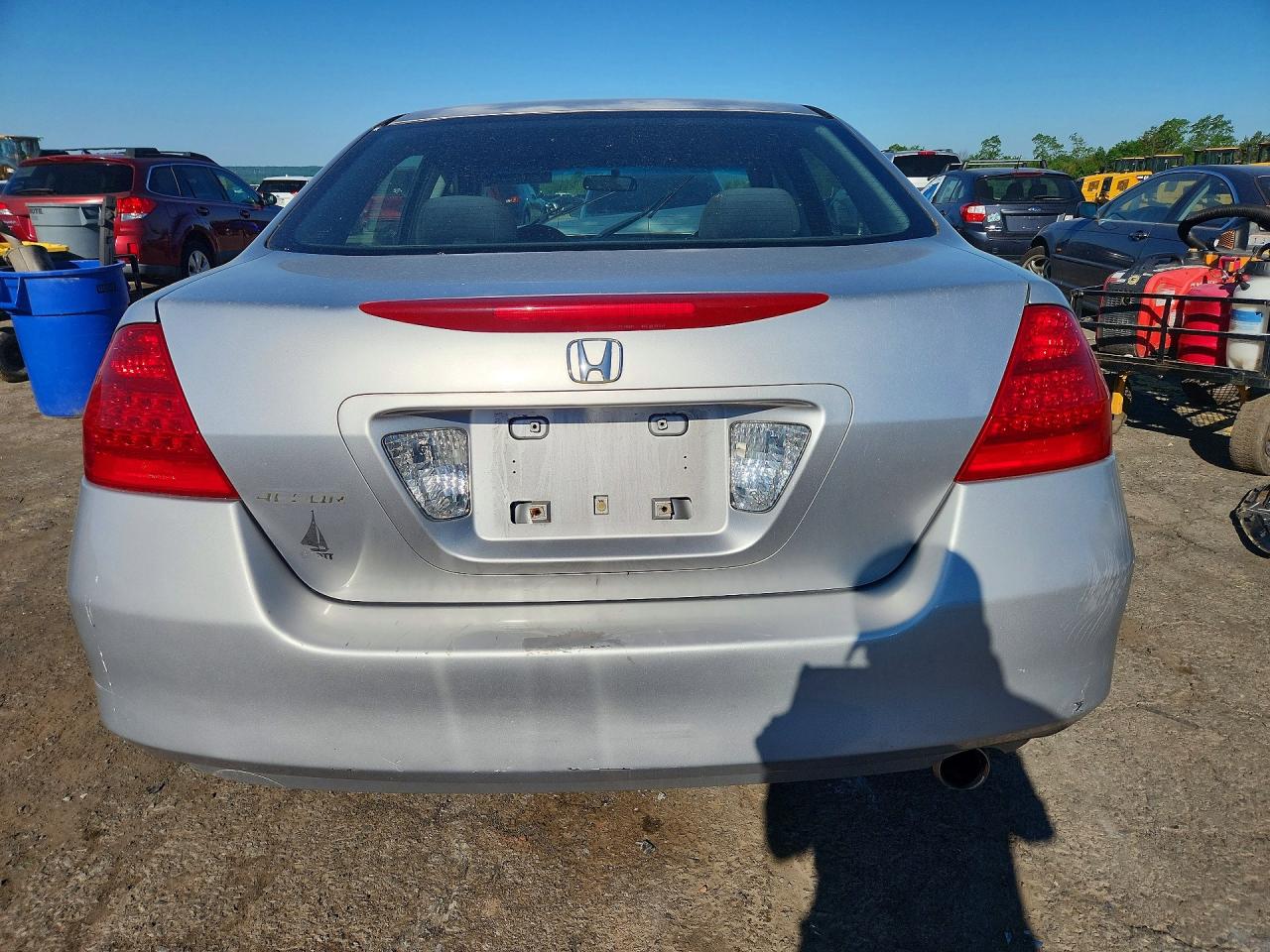 2007 Honda Accord Lx Silver vin: JHMCM56497C016486