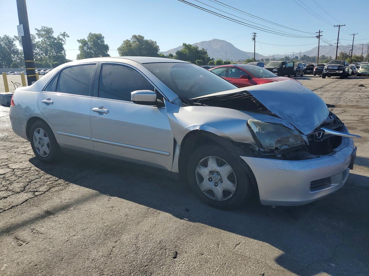 2007 Honda Accord Lx Silver vin: JHMCM564X7C004718