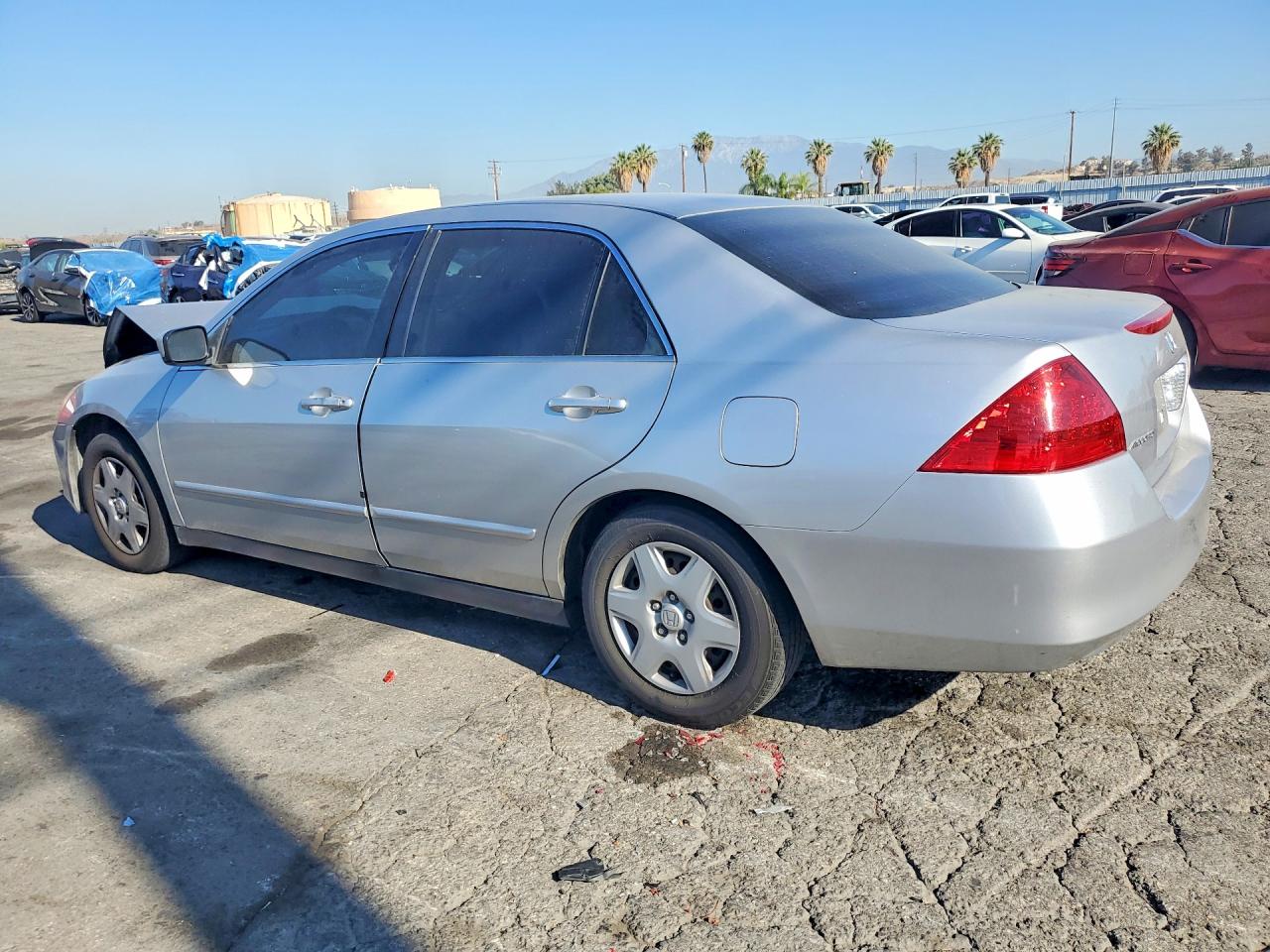 2007 Honda Accord Lx Silver vin: JHMCM564X7C004718