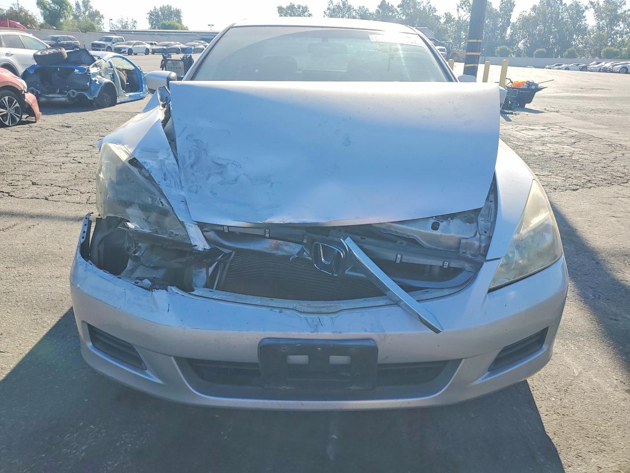 2007 Honda Accord Lx Silver vin: JHMCM564X7C004718