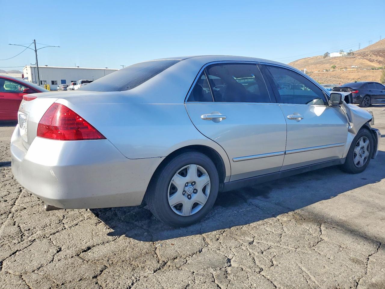 2007 Honda Accord Lx Silver vin: JHMCM564X7C004718
