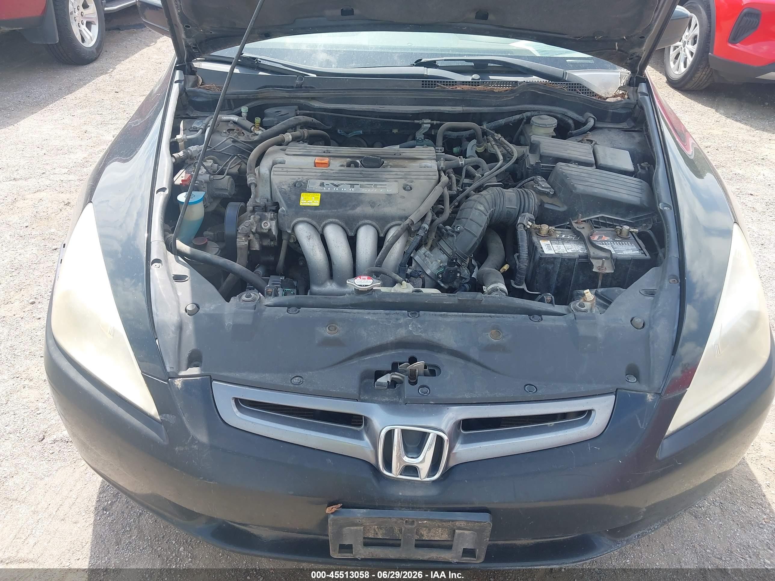 2003 Honda Accord 2.4 Ex/ex Gray vin: JHMCM56603C039182