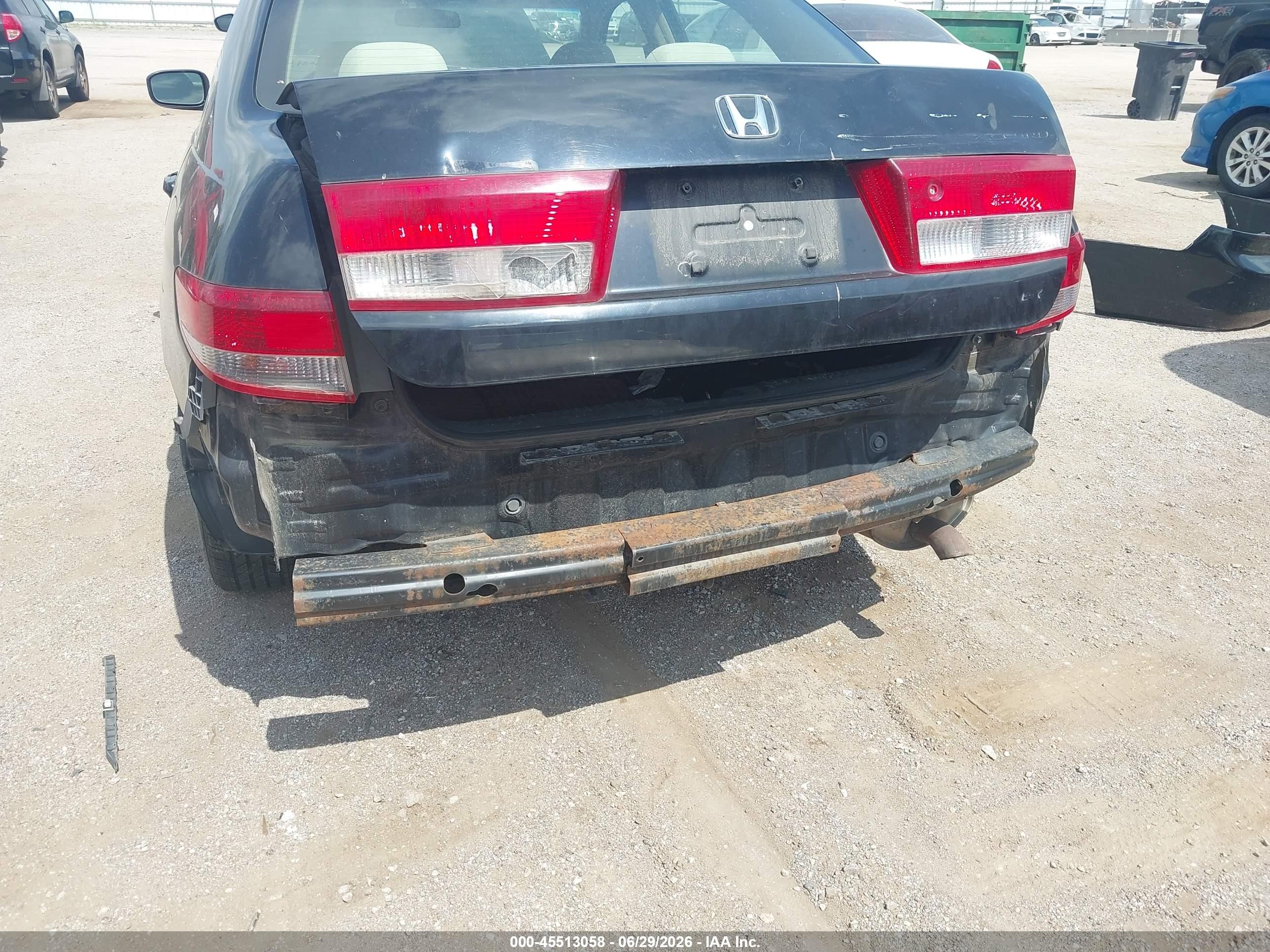 2003 Honda Accord 2.4 Ex/ex Gray vin: JHMCM56603C039182
