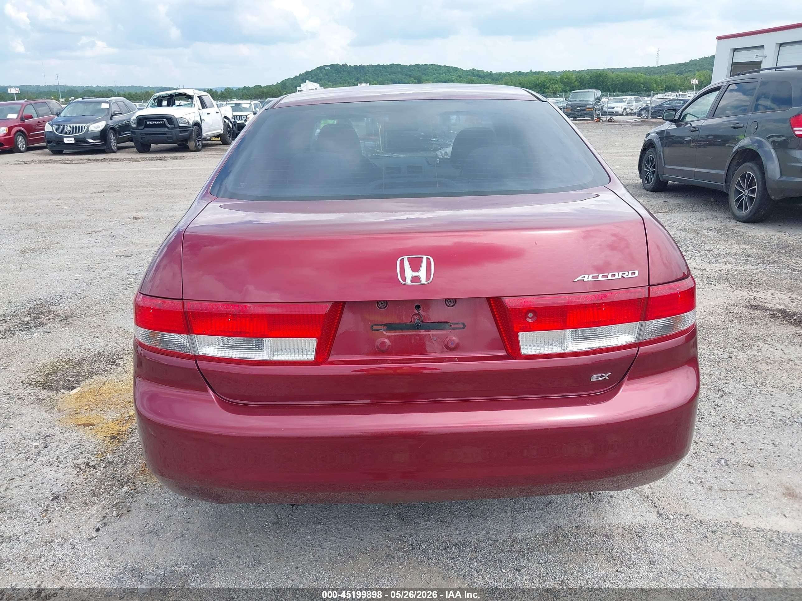 2003 Honda Accord 2.4 Ex Maroon vin: JHMCM56613C005526