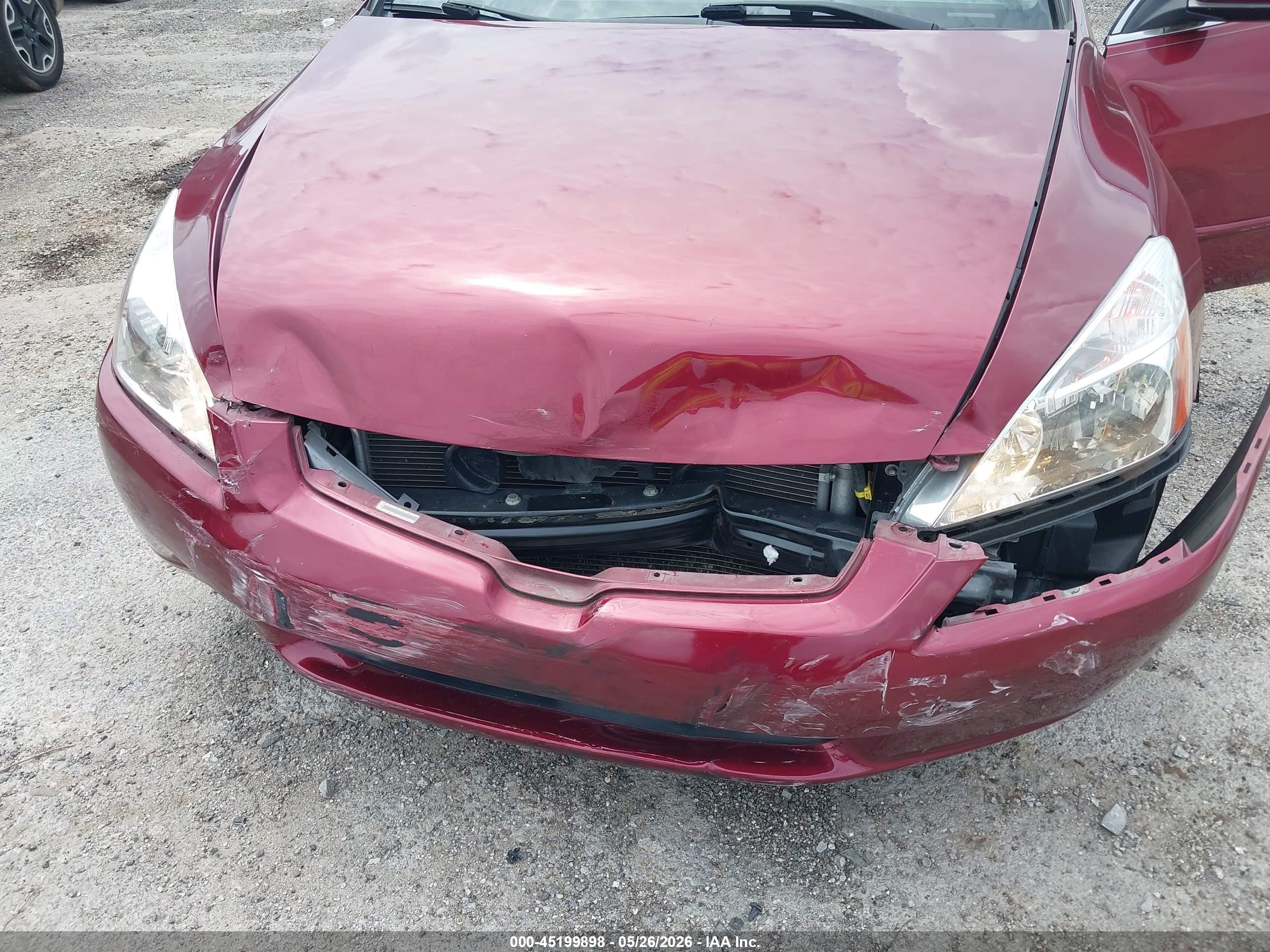 2003 Honda Accord 2.4 Ex Maroon vin: JHMCM56613C005526
