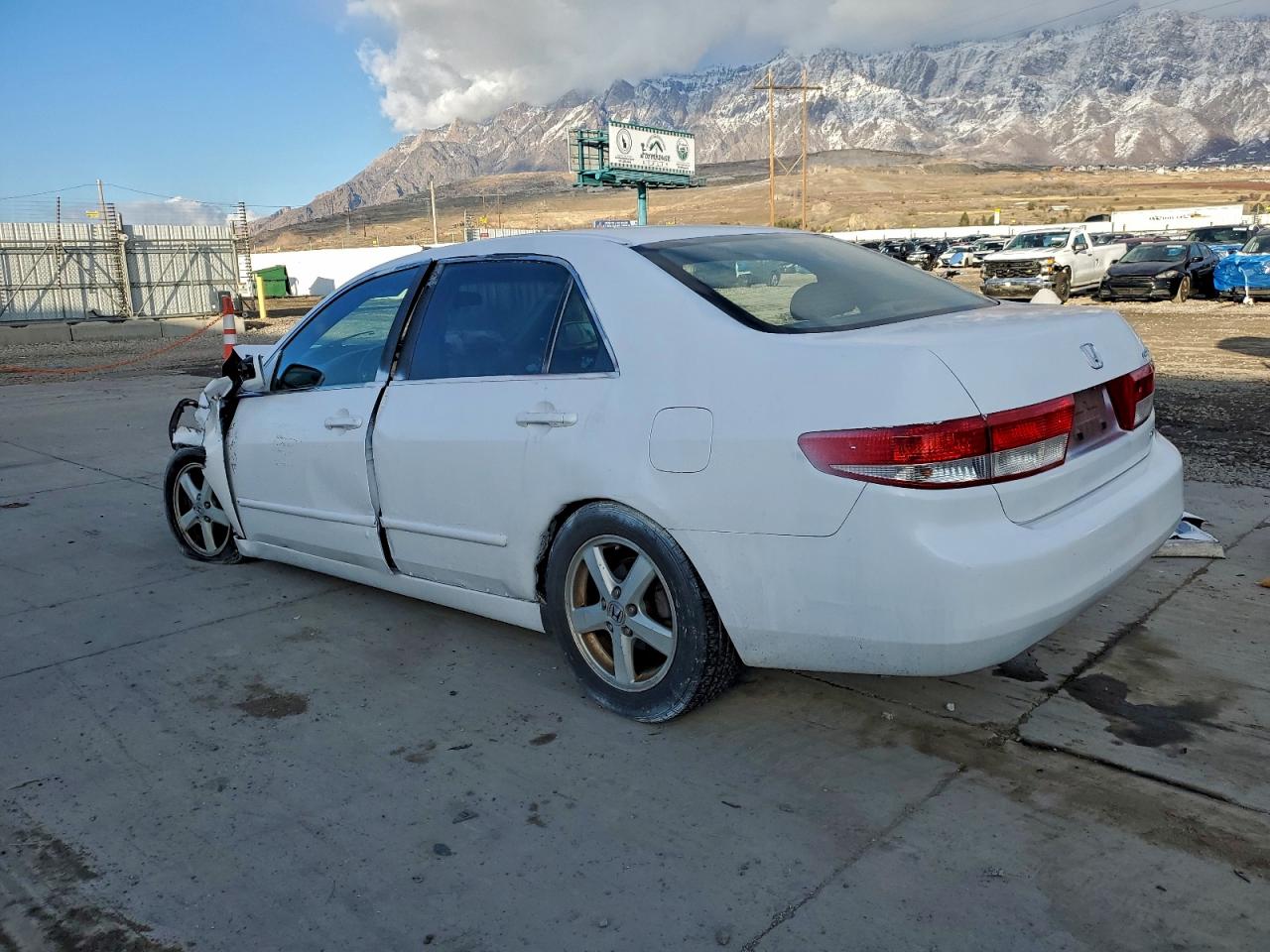 2003 Honda Accord Ex White vin: JHMCM56613C051096