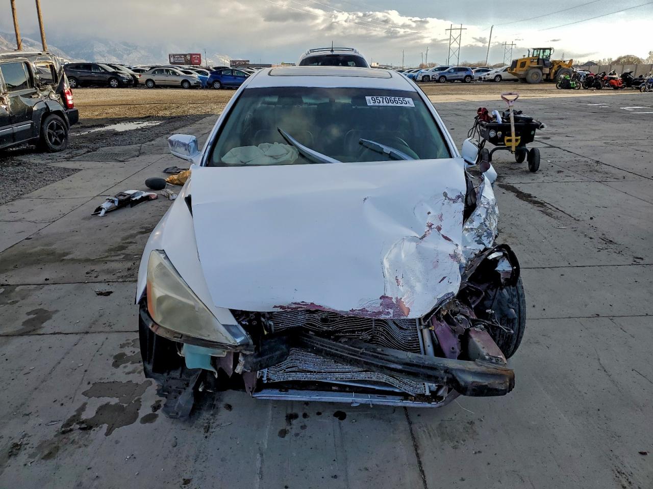 2003 Honda Accord Ex White vin: JHMCM56613C051096