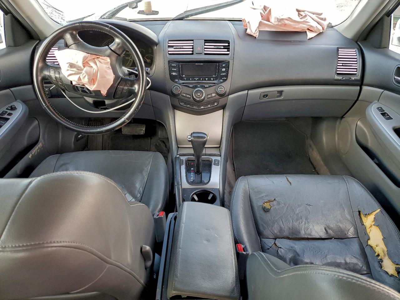 2003 Honda Accord Ex White vin: JHMCM56613C051096