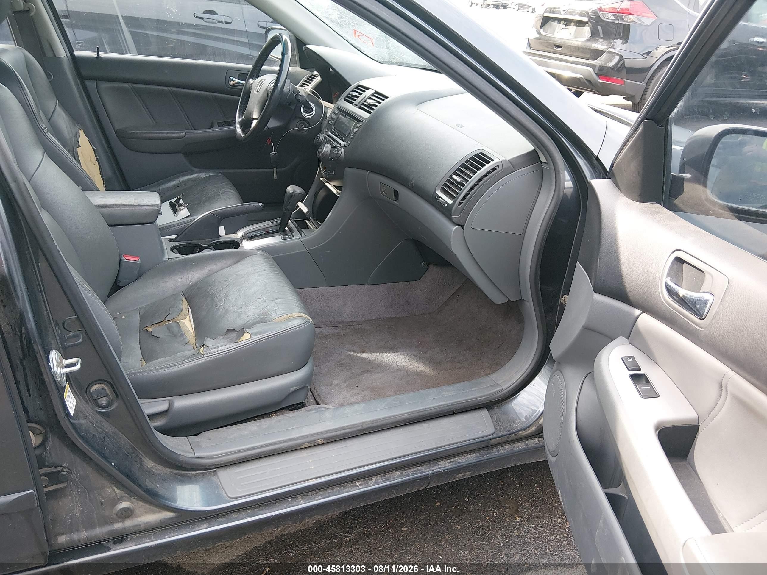 2003 Honda Accord 2.4 Ex Серый vin: JHMCM56613C070229