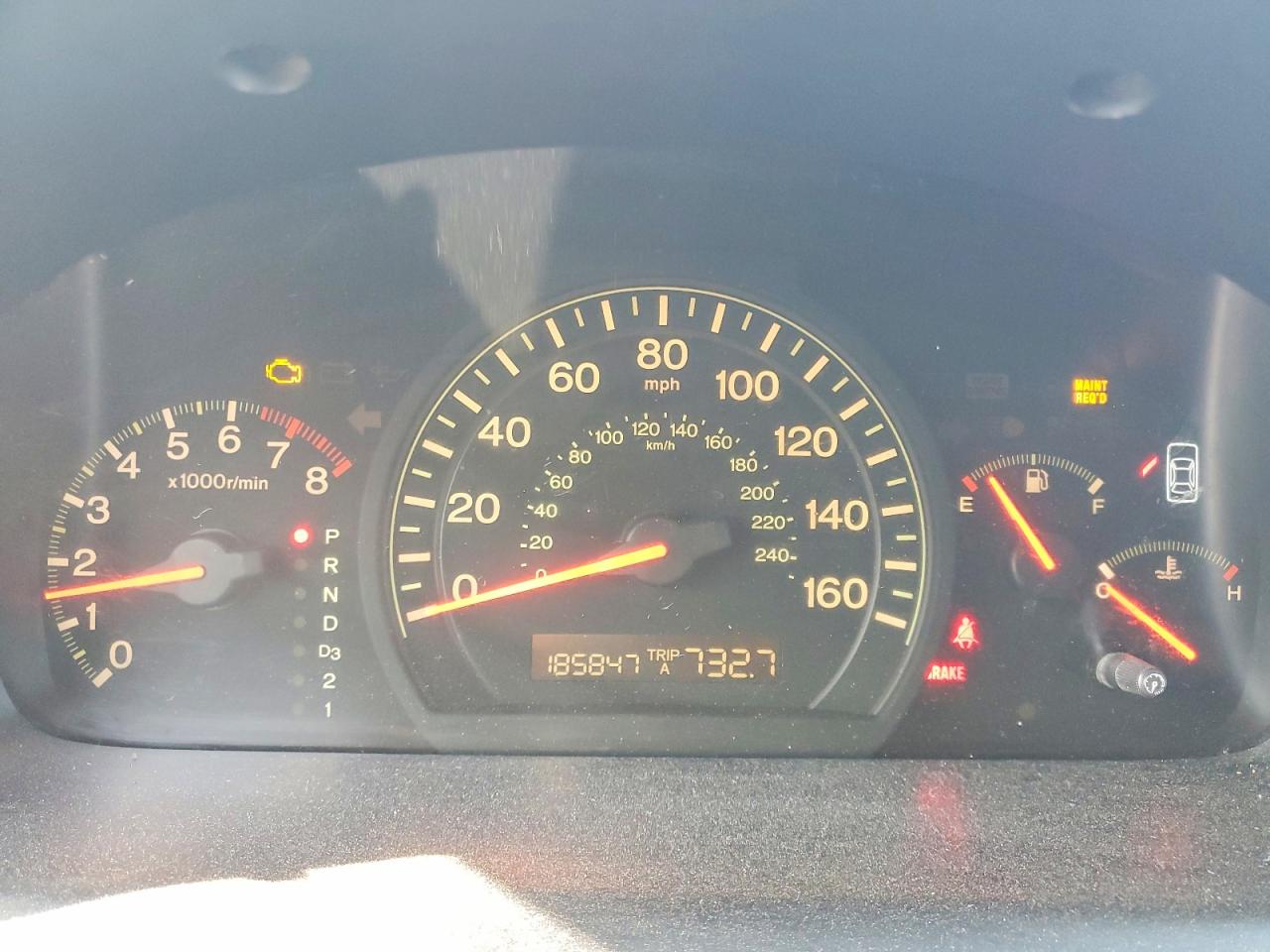 2003 Honda Accord Ex Burgundy vin: JHMCM56623C009620
