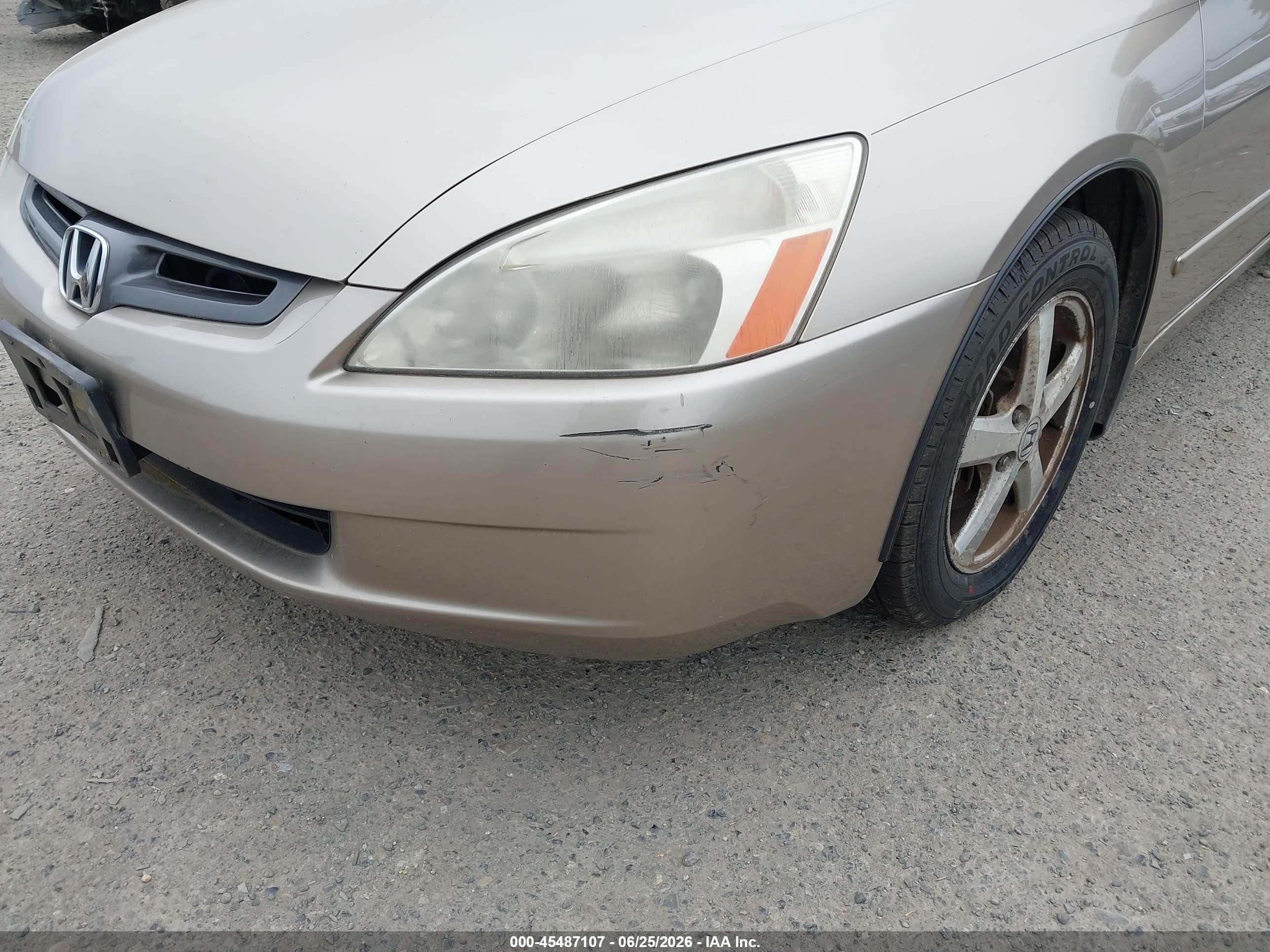 2003 Honda Accord Sdn Ex Beige vin: JHMCM56623C024926