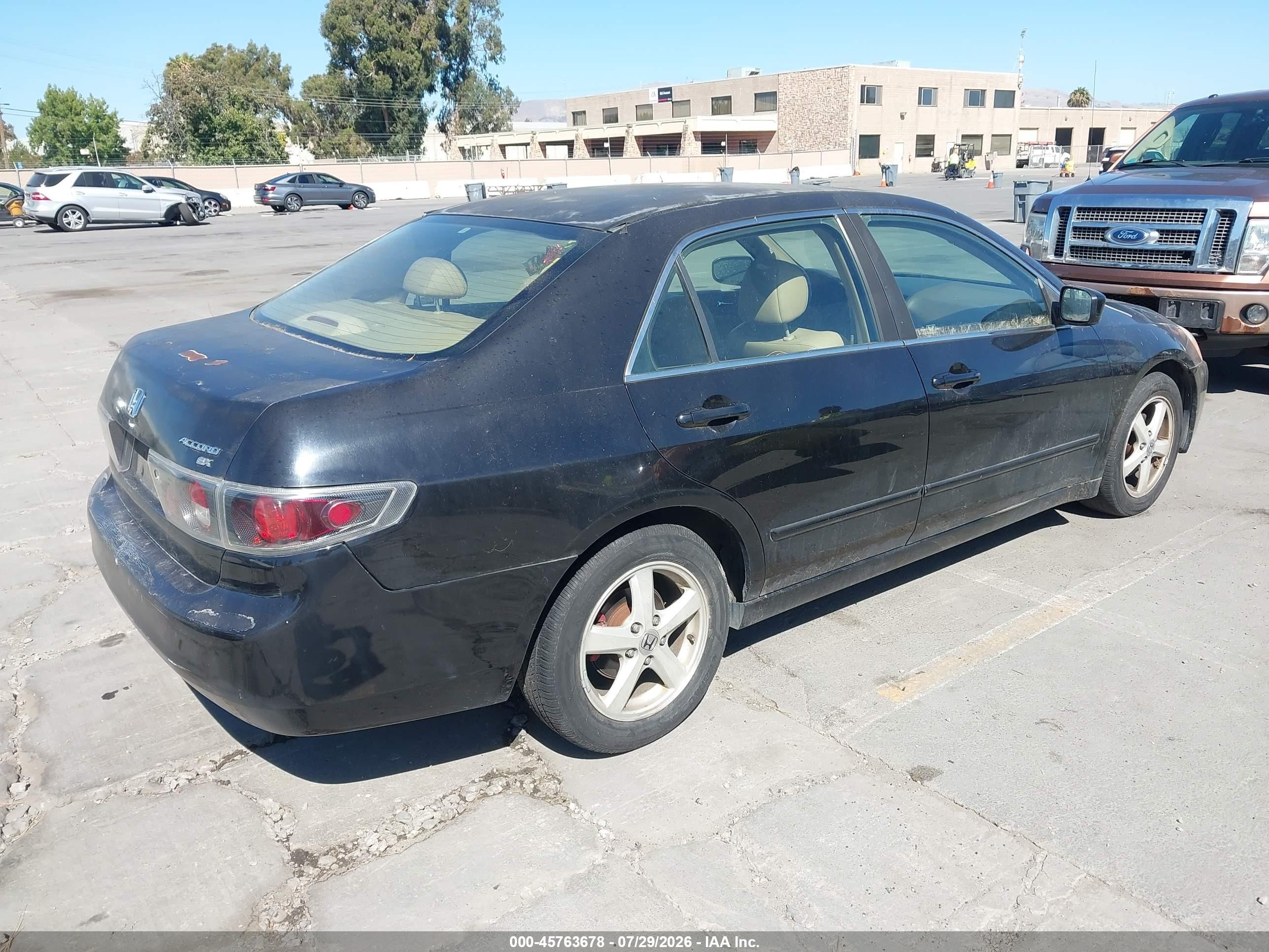 2003 Honda Accord 2.4 Ex Black vin: JHMCM56623C031486