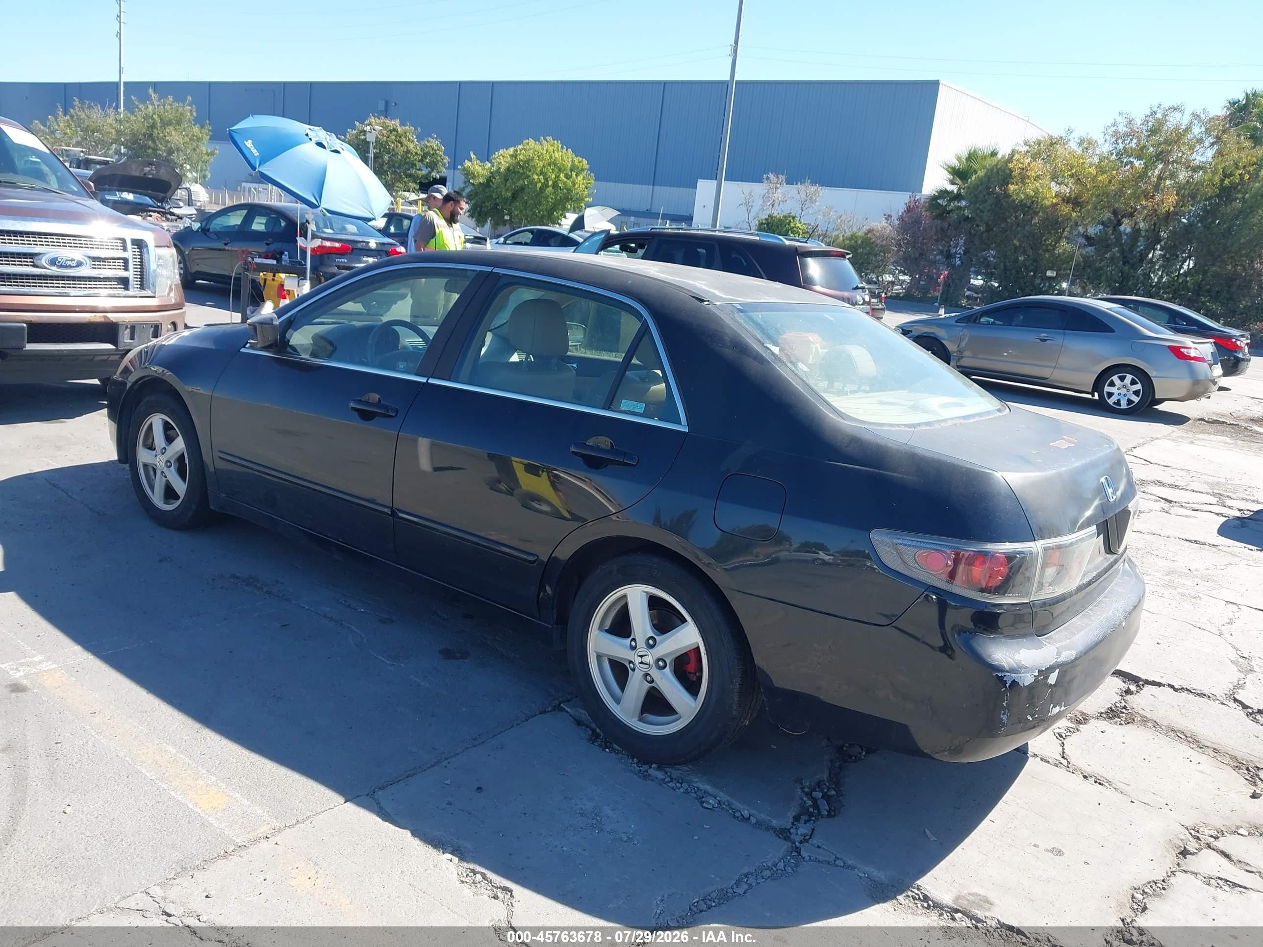 2003 Honda Accord 2.4 Ex Black vin: JHMCM56623C031486
