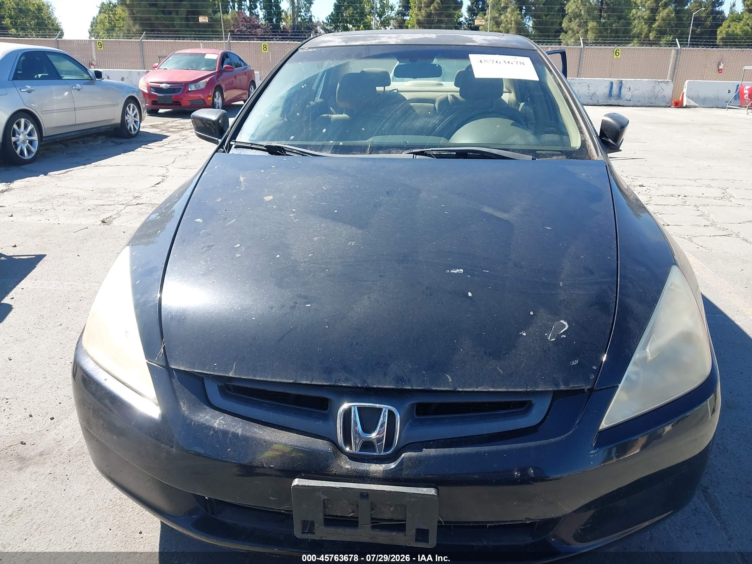 2003 Honda Accord 2.4 Ex Black vin: JHMCM56623C031486