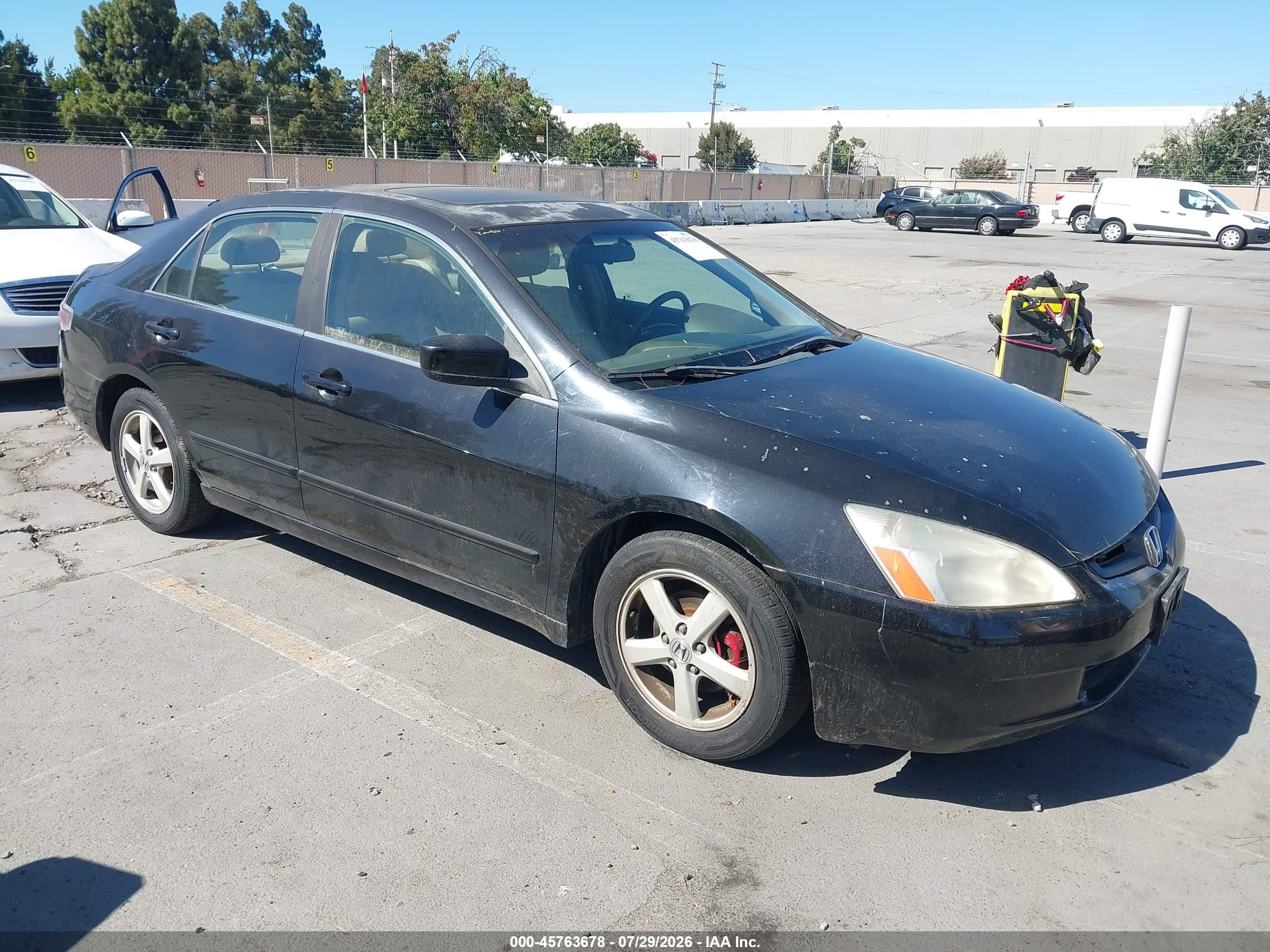 2003 Honda Accord 2.4 Ex Black vin: JHMCM56623C031486