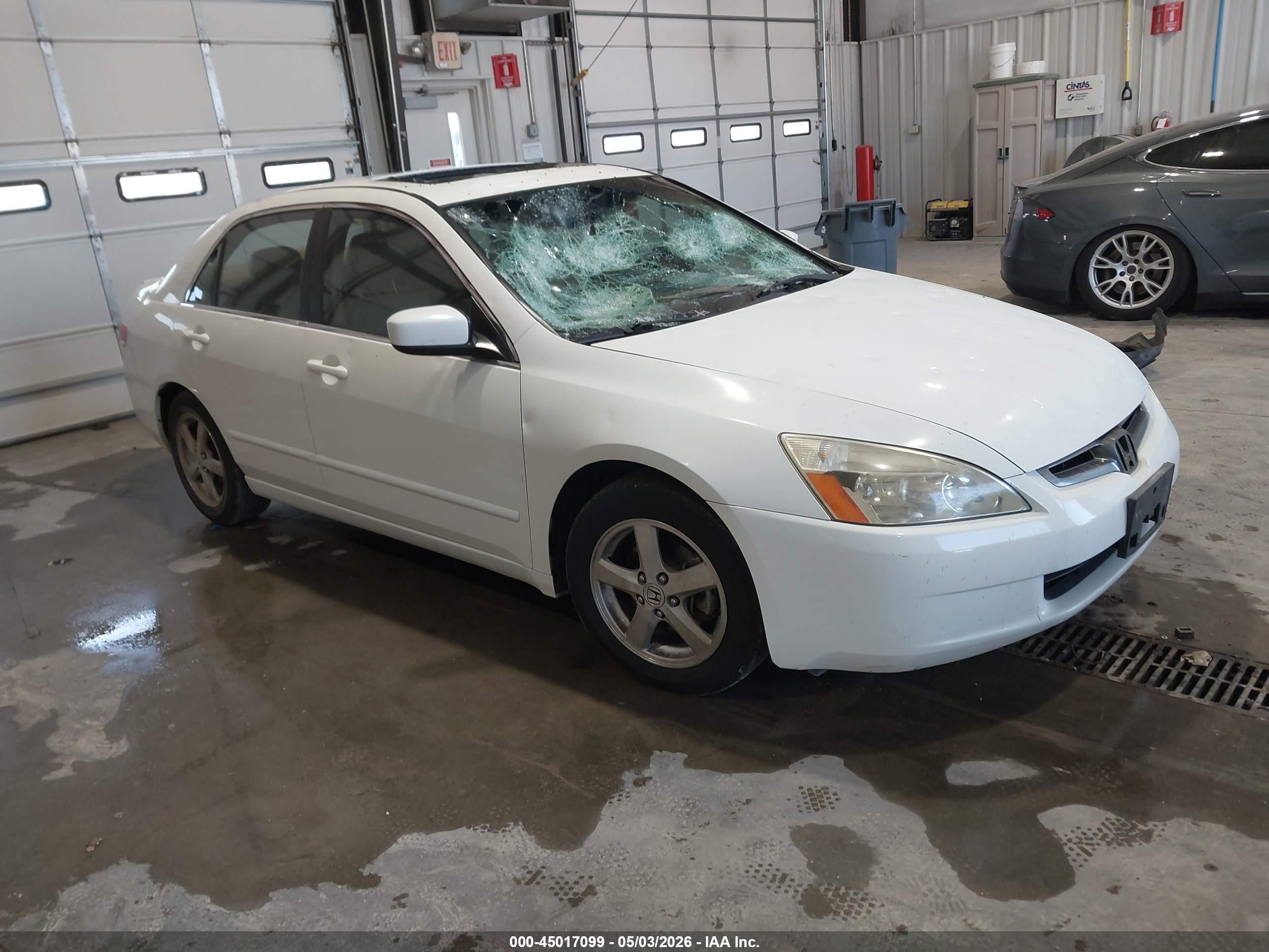 2003 Honda Accord 2.4 Ex White vin: JHMCM56623C051060