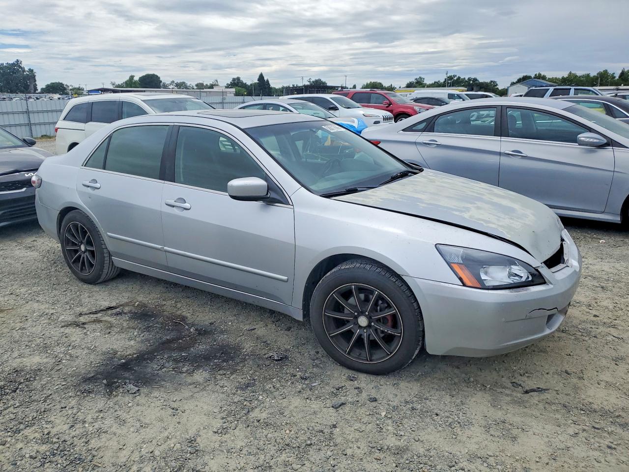 2003 Honda Accord Ex Silver vin: JHMCM56623C086097