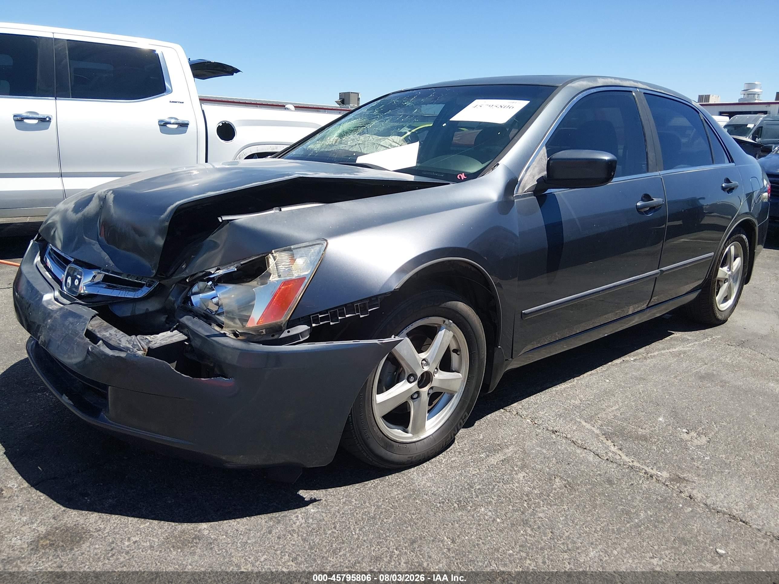 2003 Honda Accord 2.4 Ex Gray vin: JHMCM56633C019234