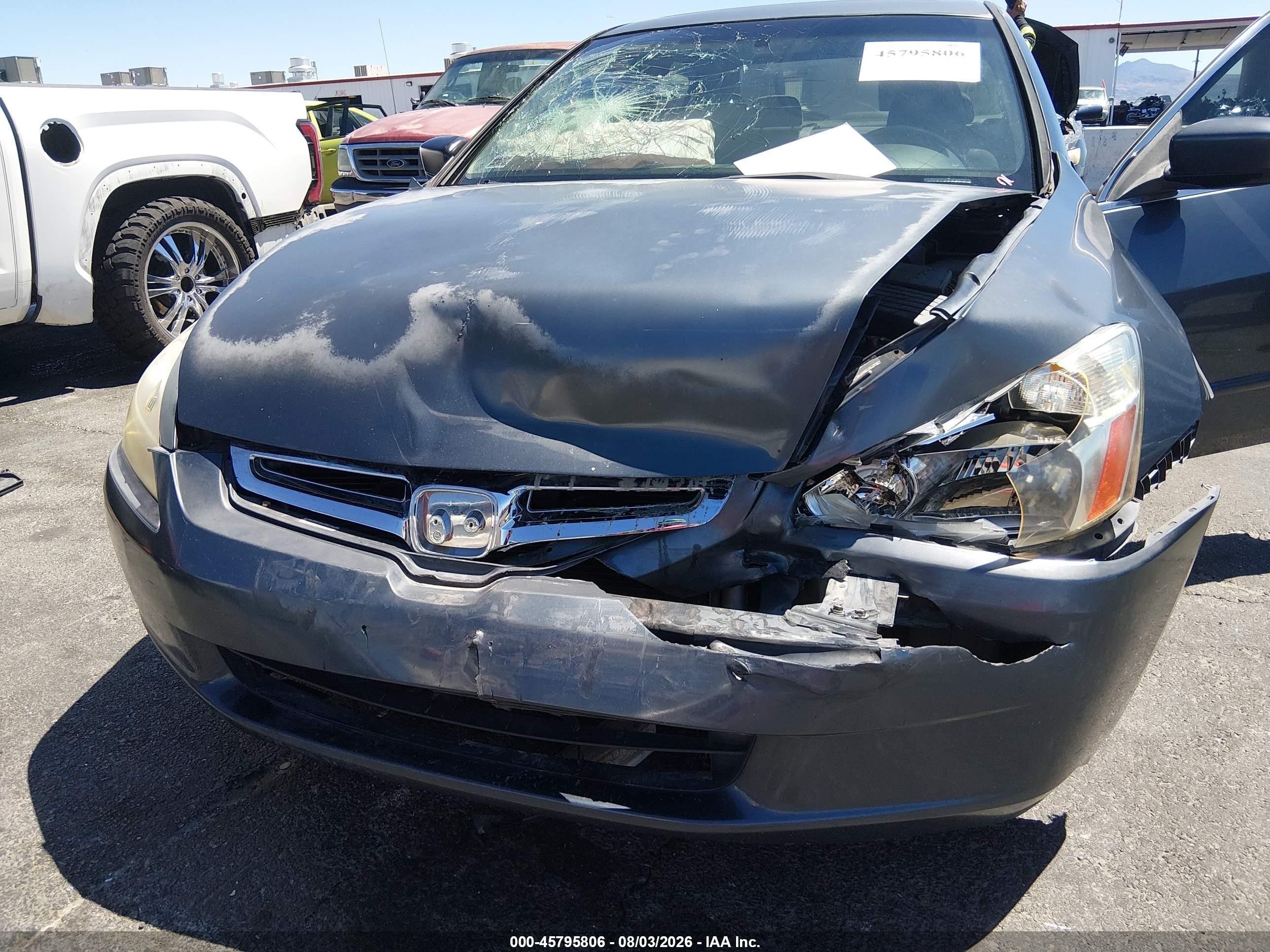 2003 Honda Accord 2.4 Ex Gray vin: JHMCM56633C019234