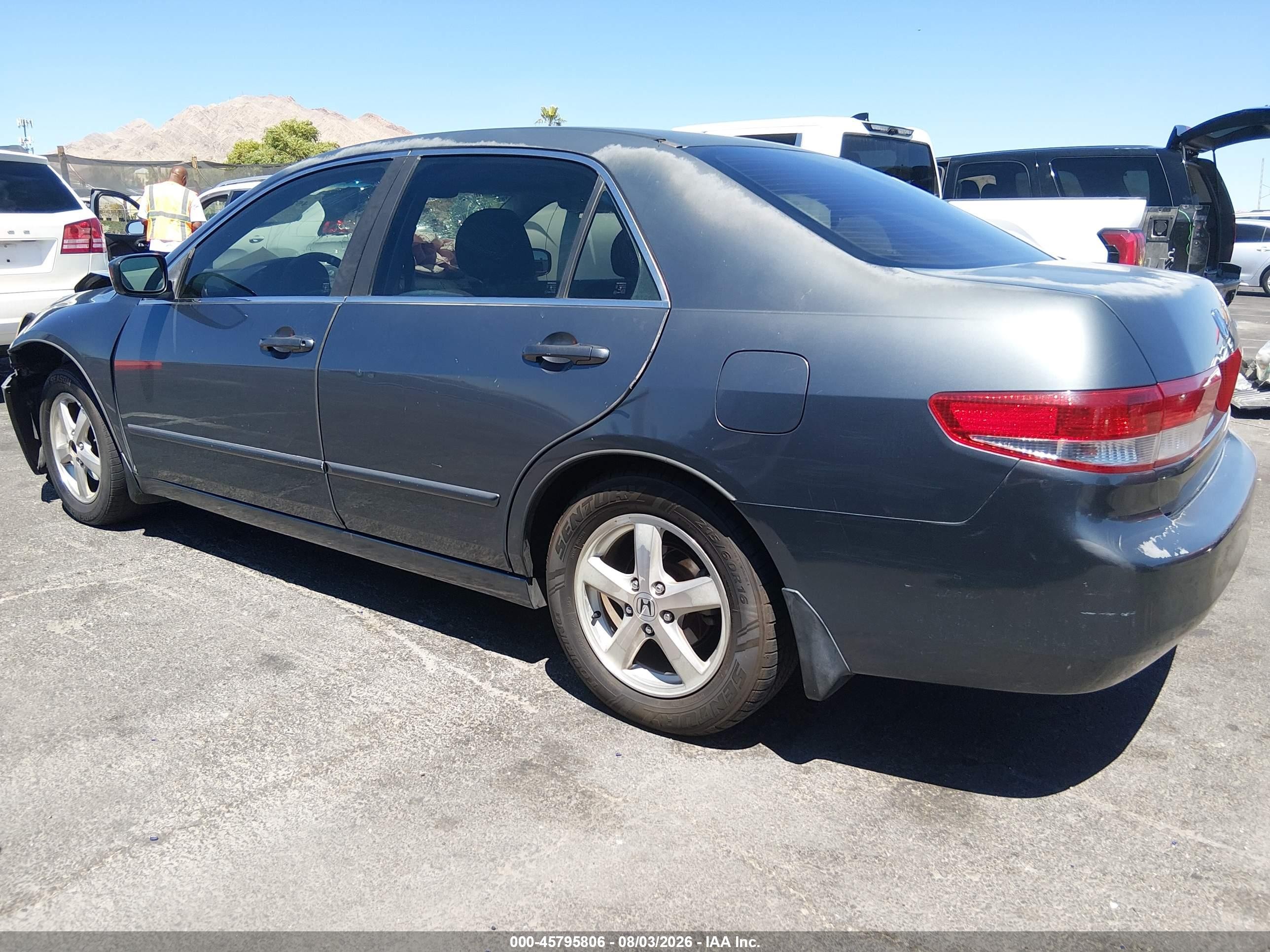 2003 Honda Accord 2.4 Ex Gray vin: JHMCM56633C019234