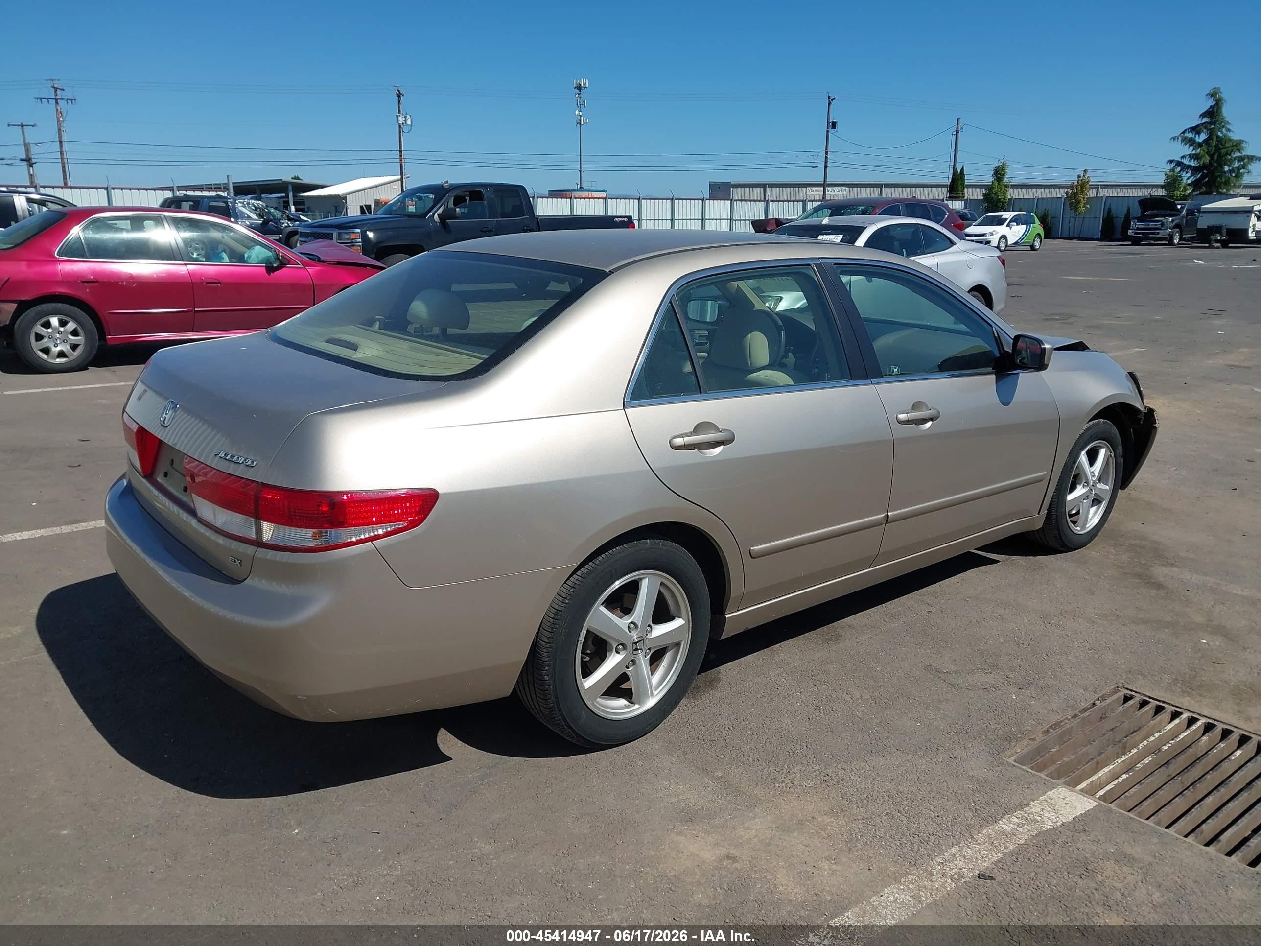 2003 Honda Accord 2.4 Ex Gold vin: JHMCM56633C067851