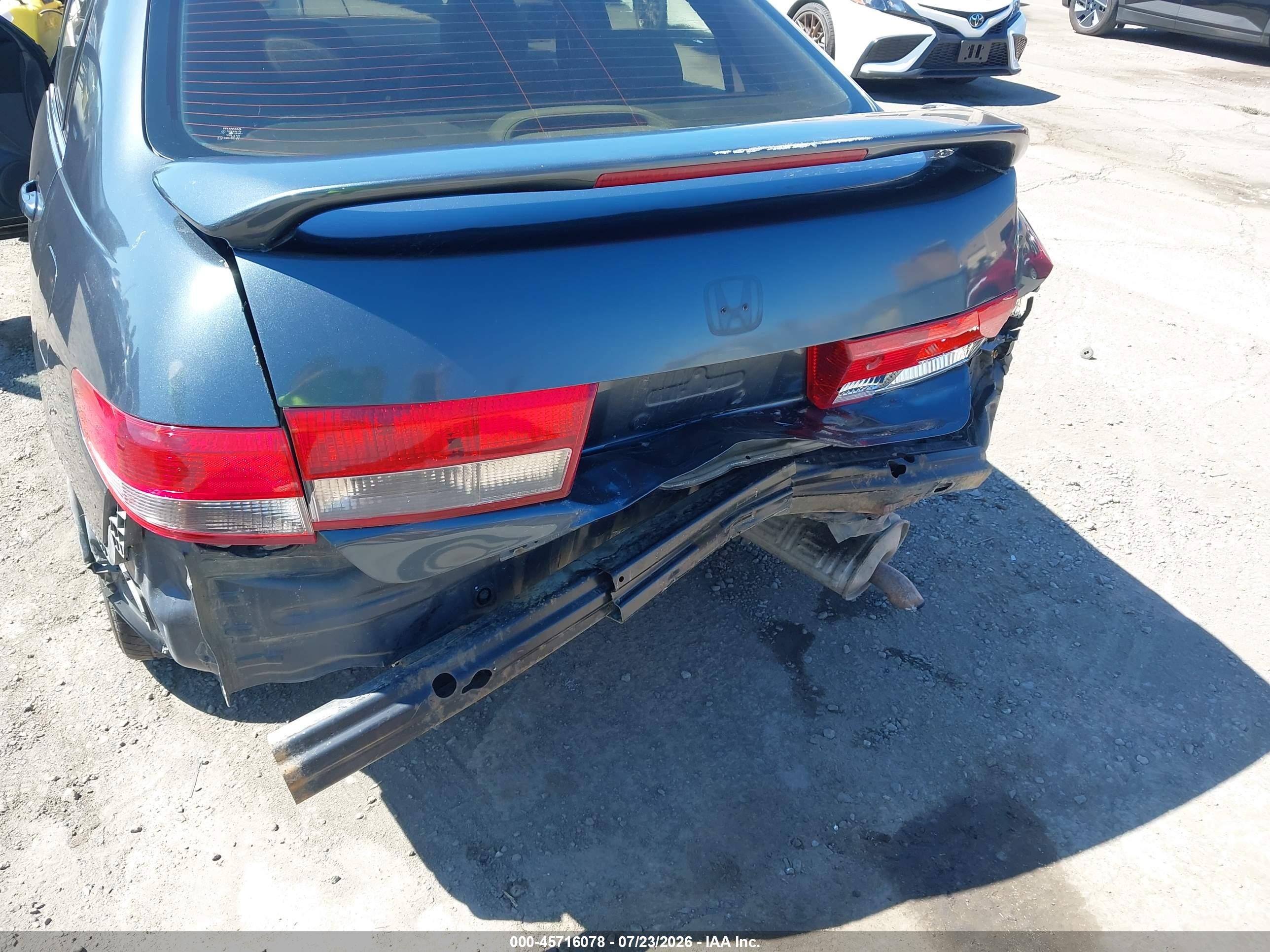 2004 Honda Accord 2.4 Ex Gray vin: JHMCM56634C017579