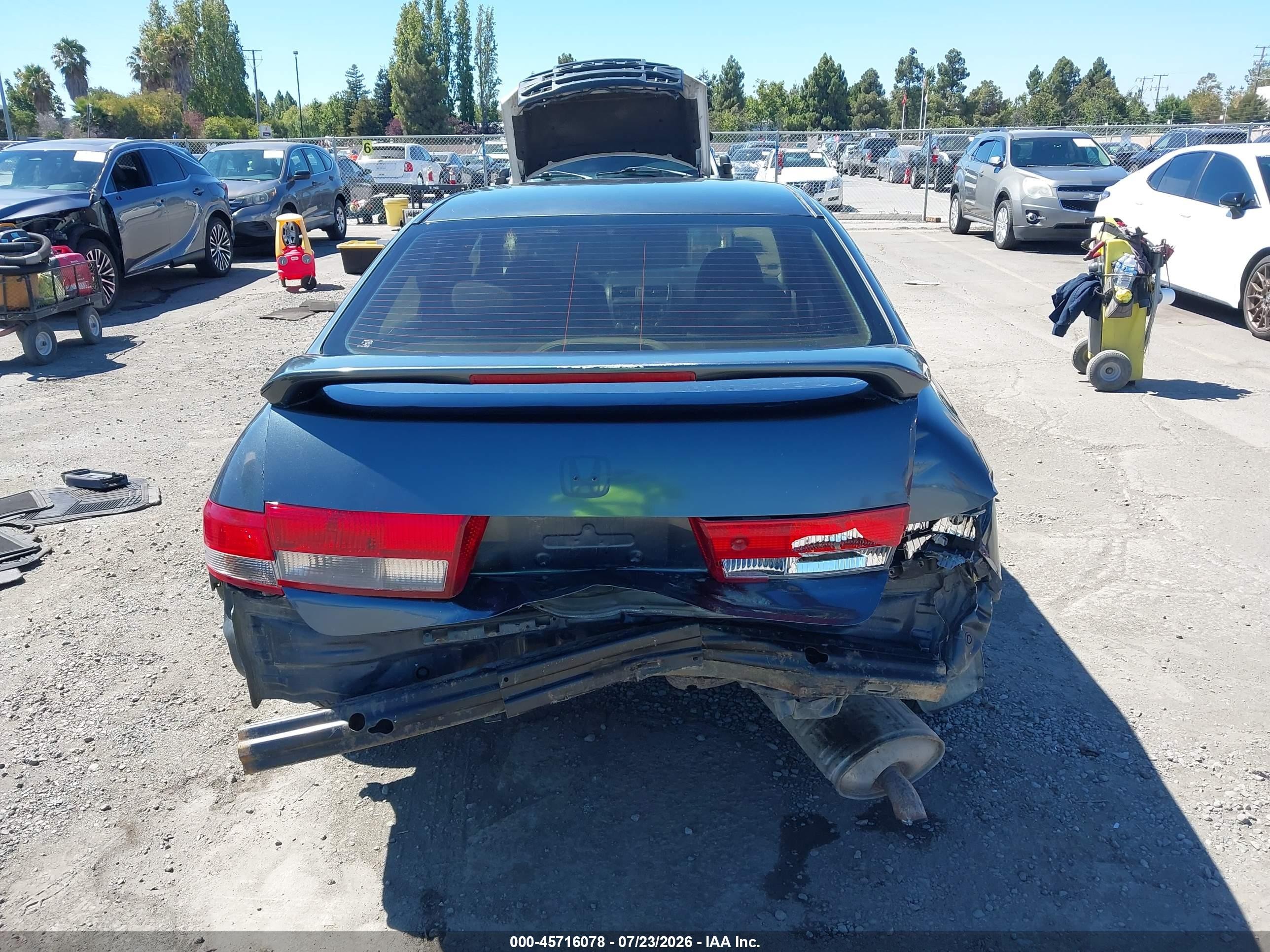 2004 Honda Accord 2.4 Ex Gray vin: JHMCM56634C017579