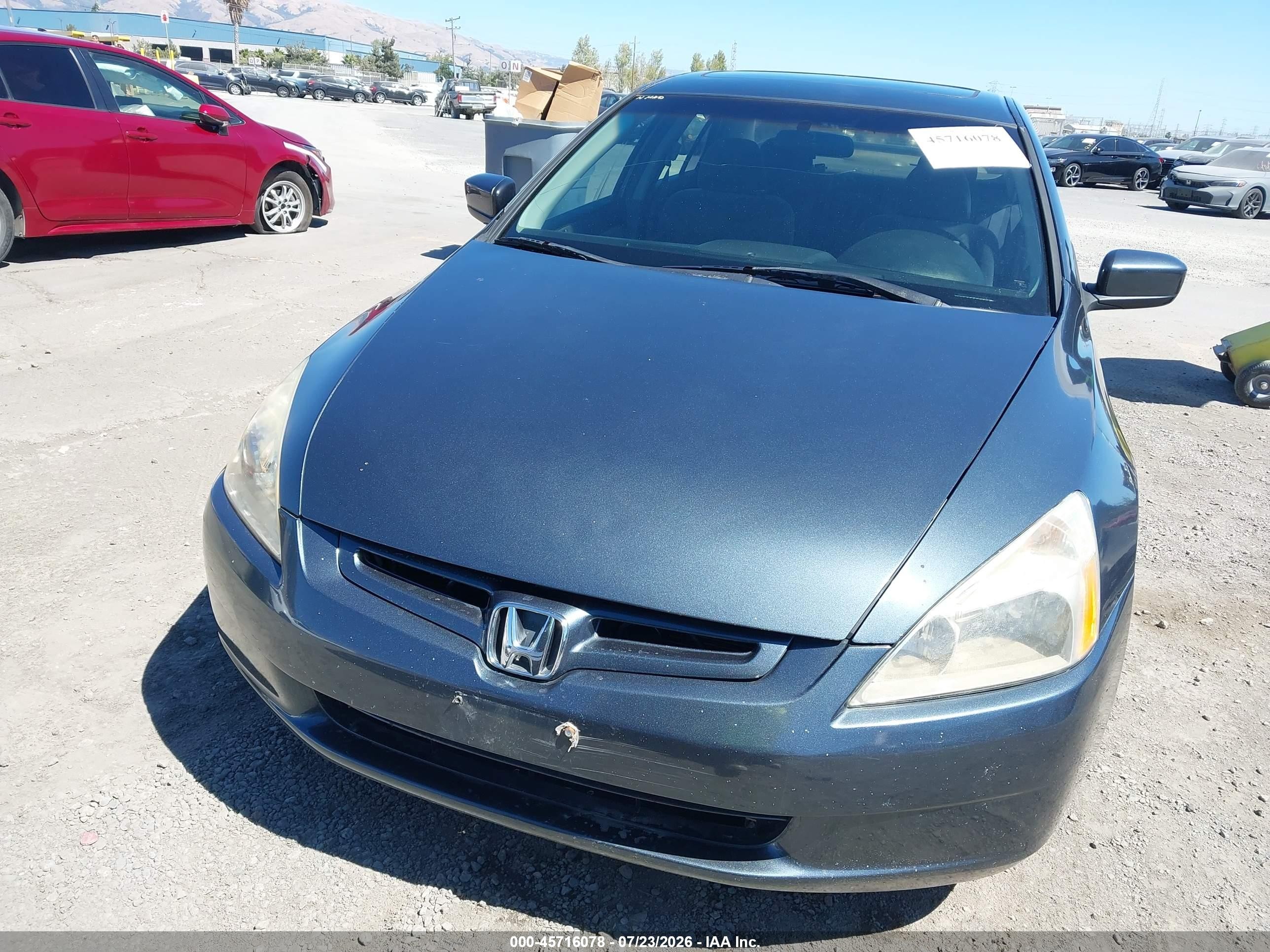 2004 Honda Accord 2.4 Ex Gray vin: JHMCM56634C017579
