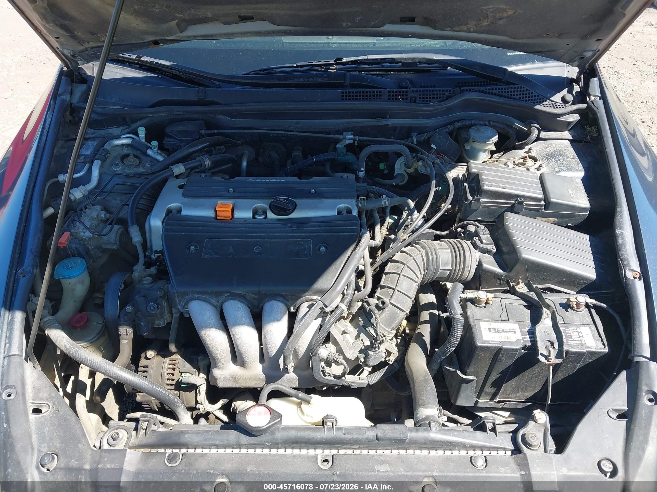 2004 Honda Accord 2.4 Ex Gray vin: JHMCM56634C017579