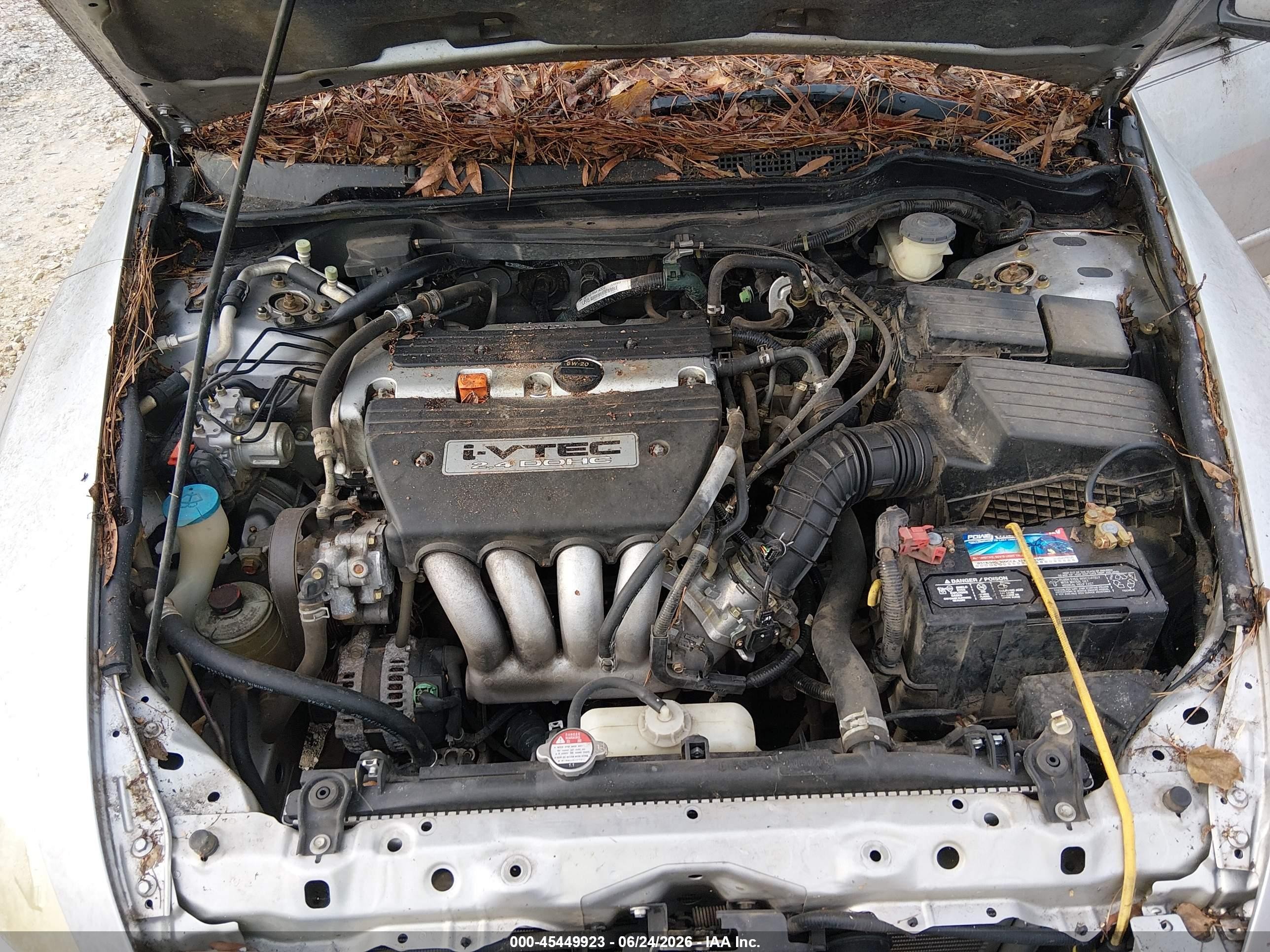 2003 Honda Accord 2.4 Ex/ex Silver vin: JHMCM56643C043381