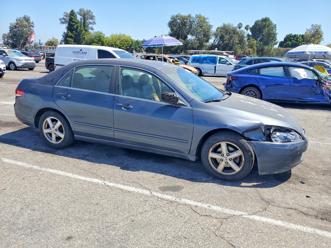 2003 Honda Accord Ex Gray vin: JHMCM56643C066479