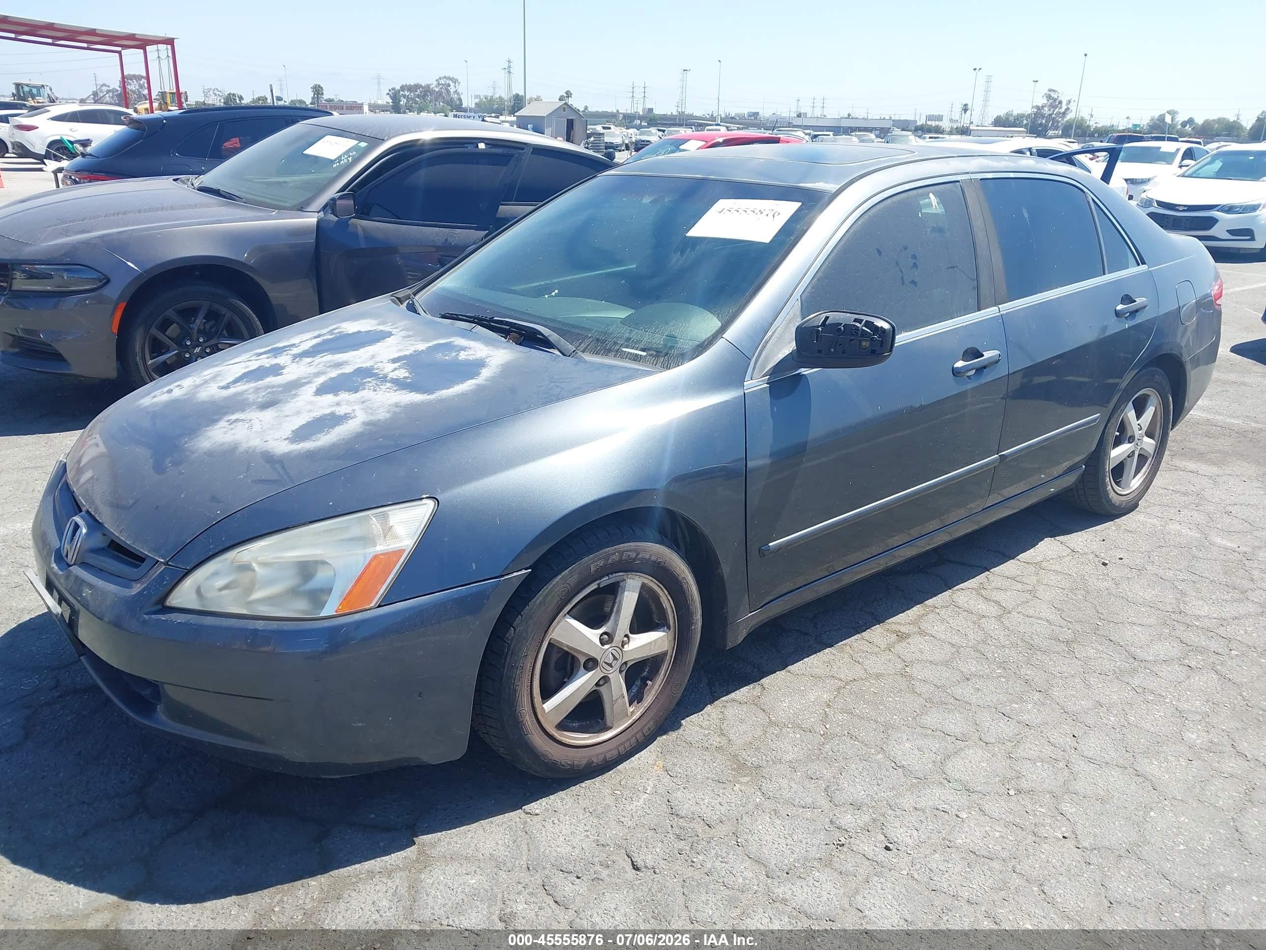 2003 Honda Accord Sdn Ex Gray vin: JHMCM56653C015928