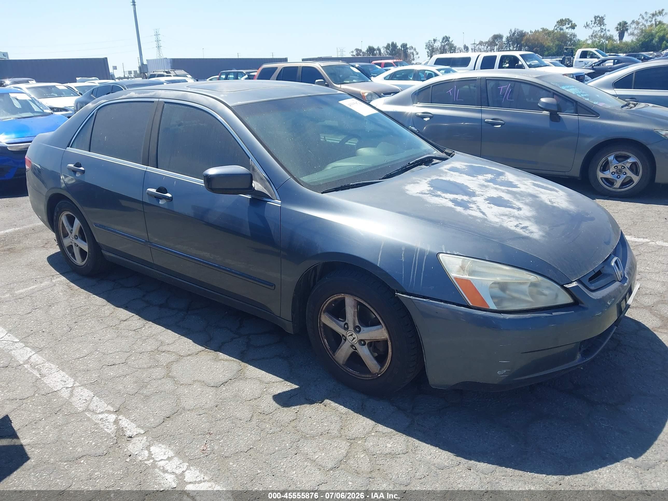 2003 Honda Accord Sdn Ex Gray vin: JHMCM56653C015928